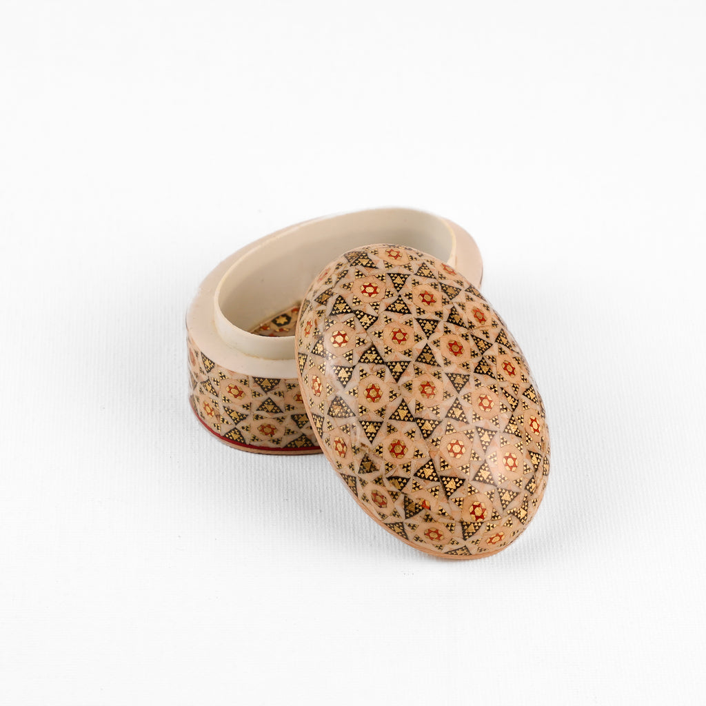 Coin Box - Full Khatam - Oval and Heart Shape