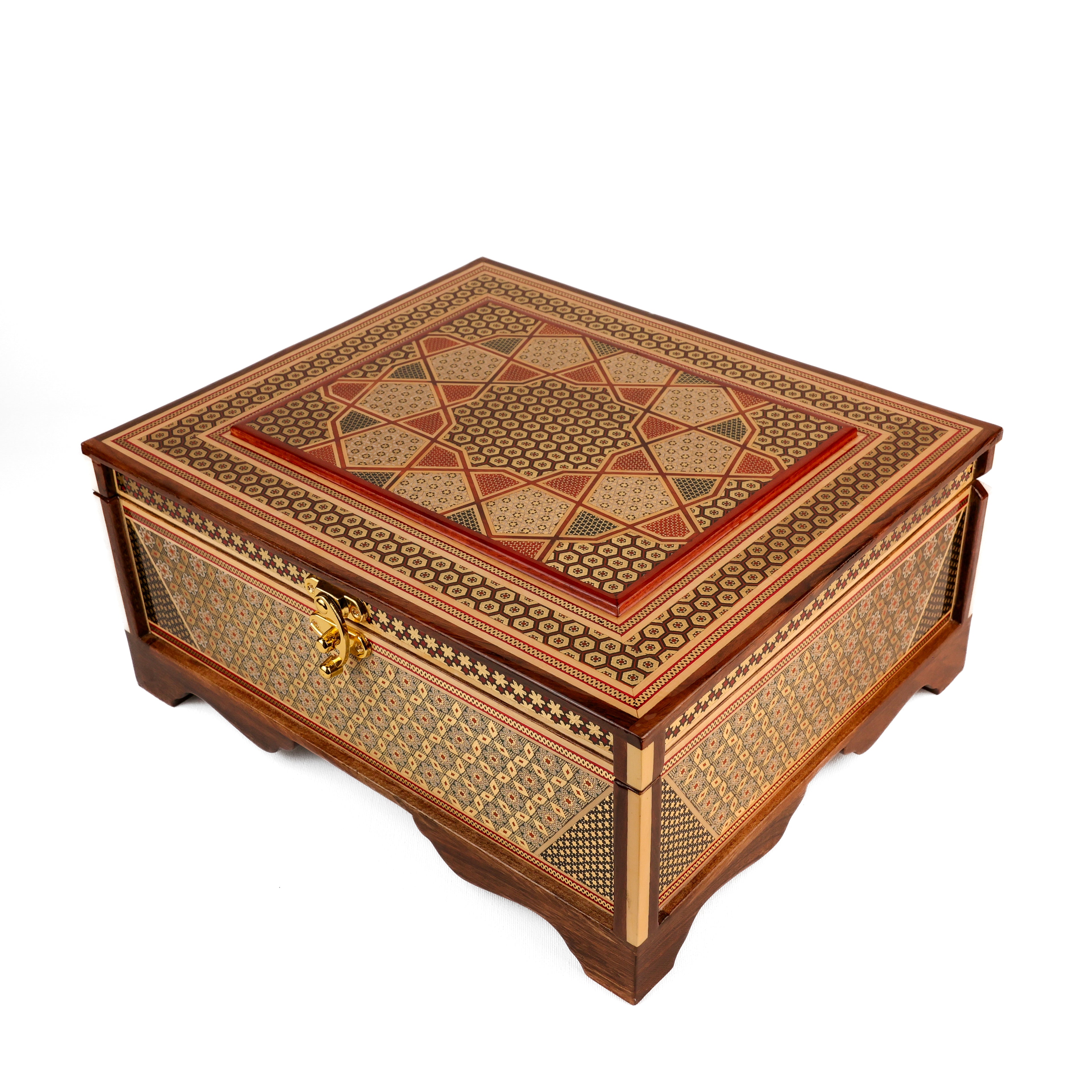 Jewelry Box - Round-Edge - Mother-of-Pearl Lid