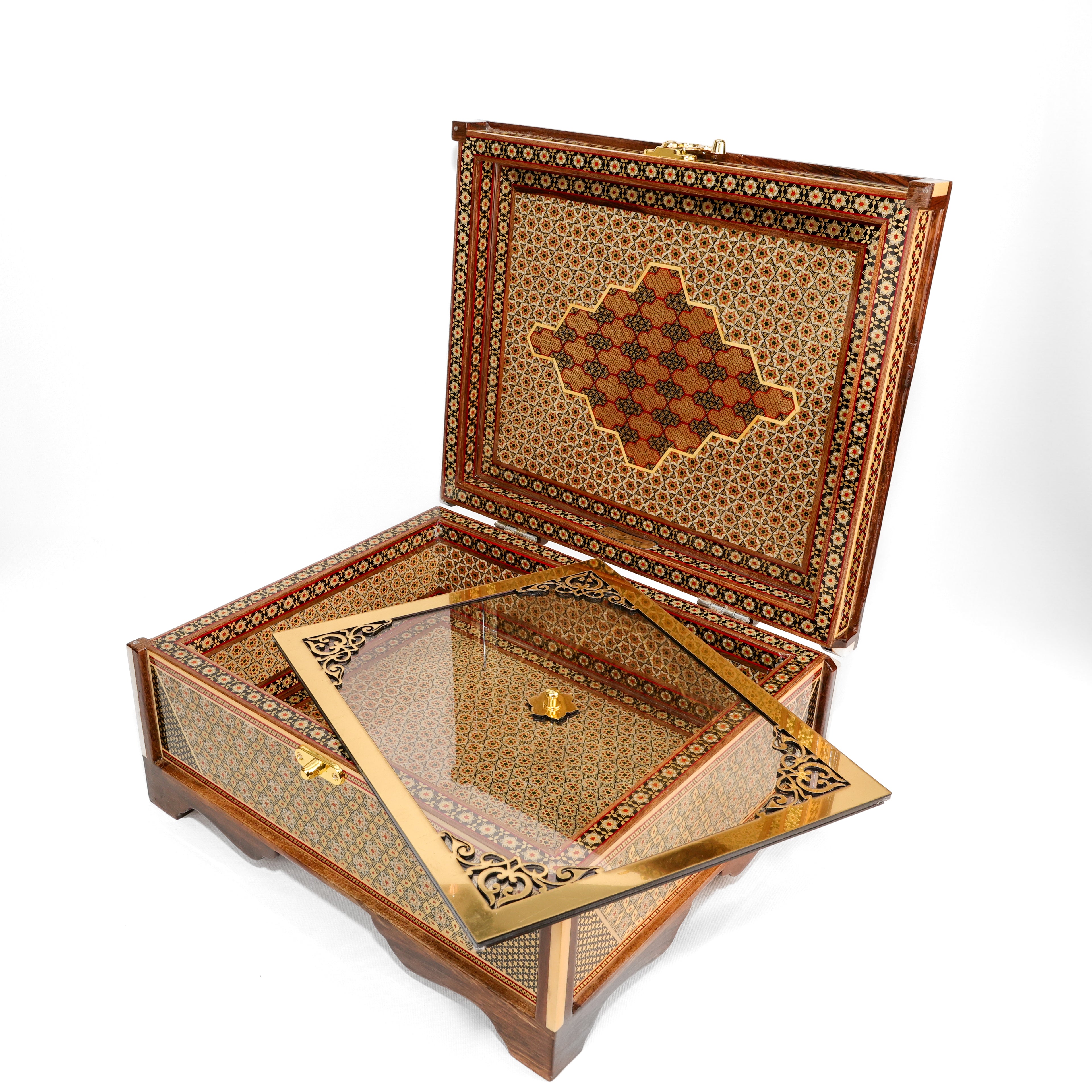 Jewelry Box - Round-Edge - Mother-of-Pearl Lid