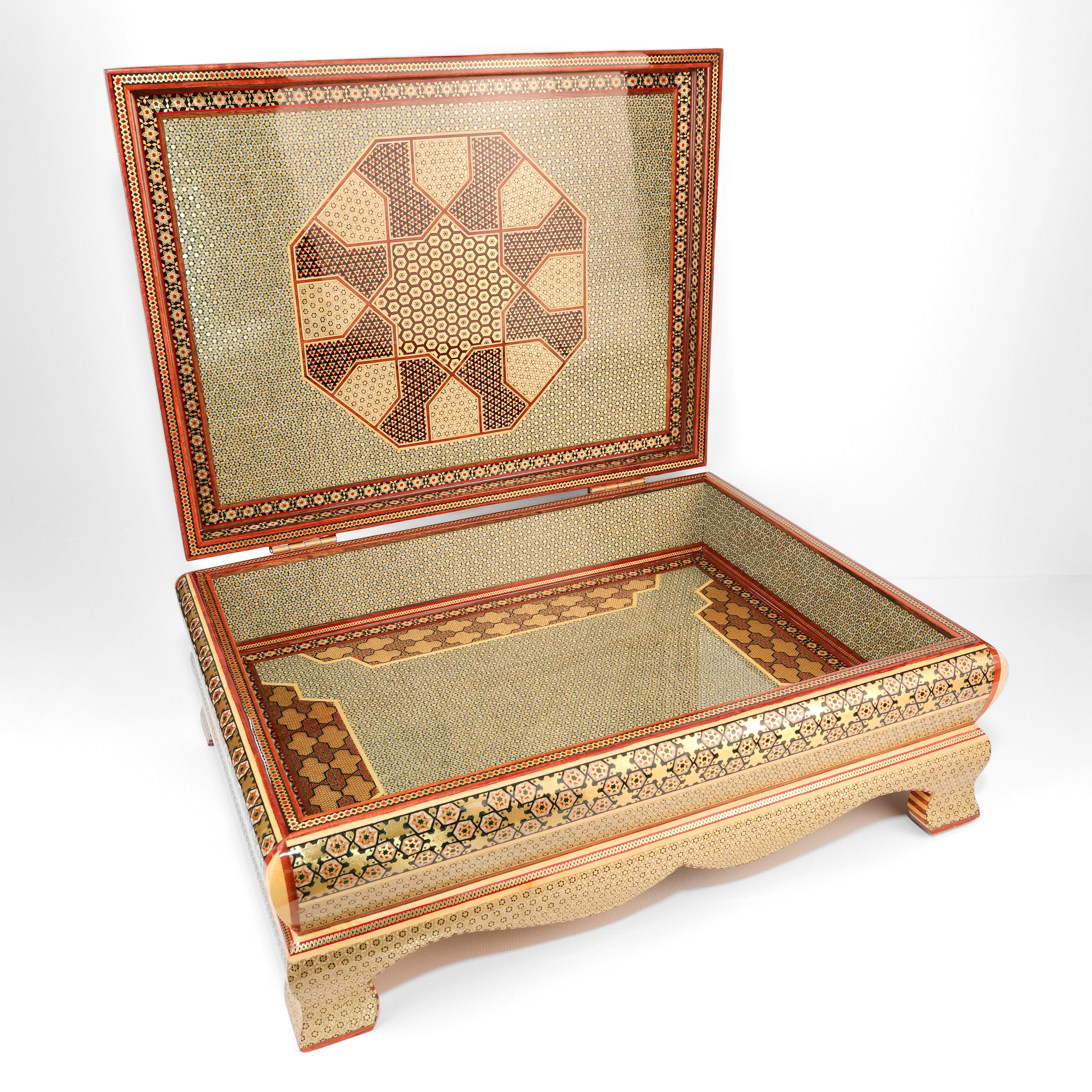Chest Box - Size 30x40 - Grille Design with Stand Legs