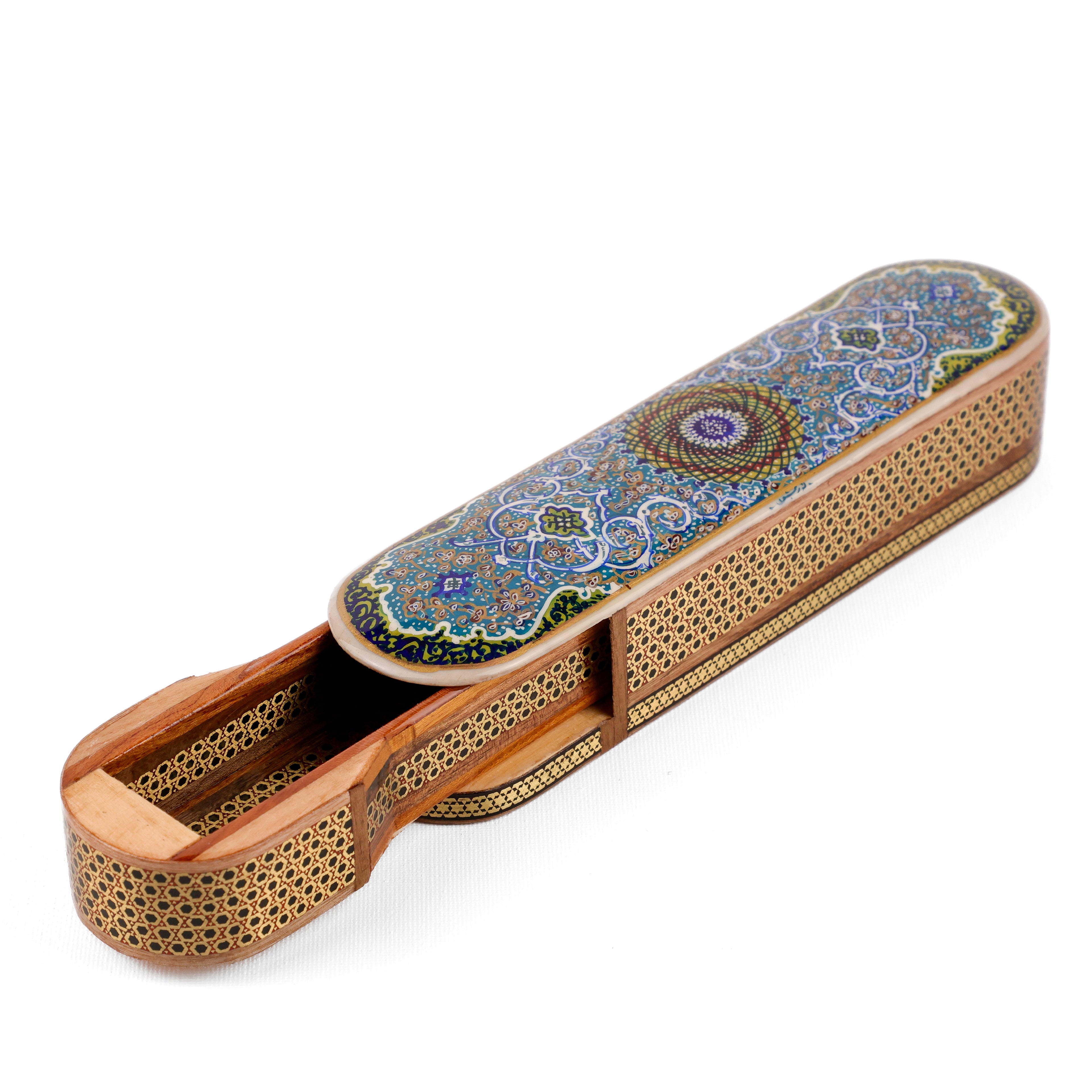 Sliding Pen Case - Size 20 - Portrait & Tazhib Design