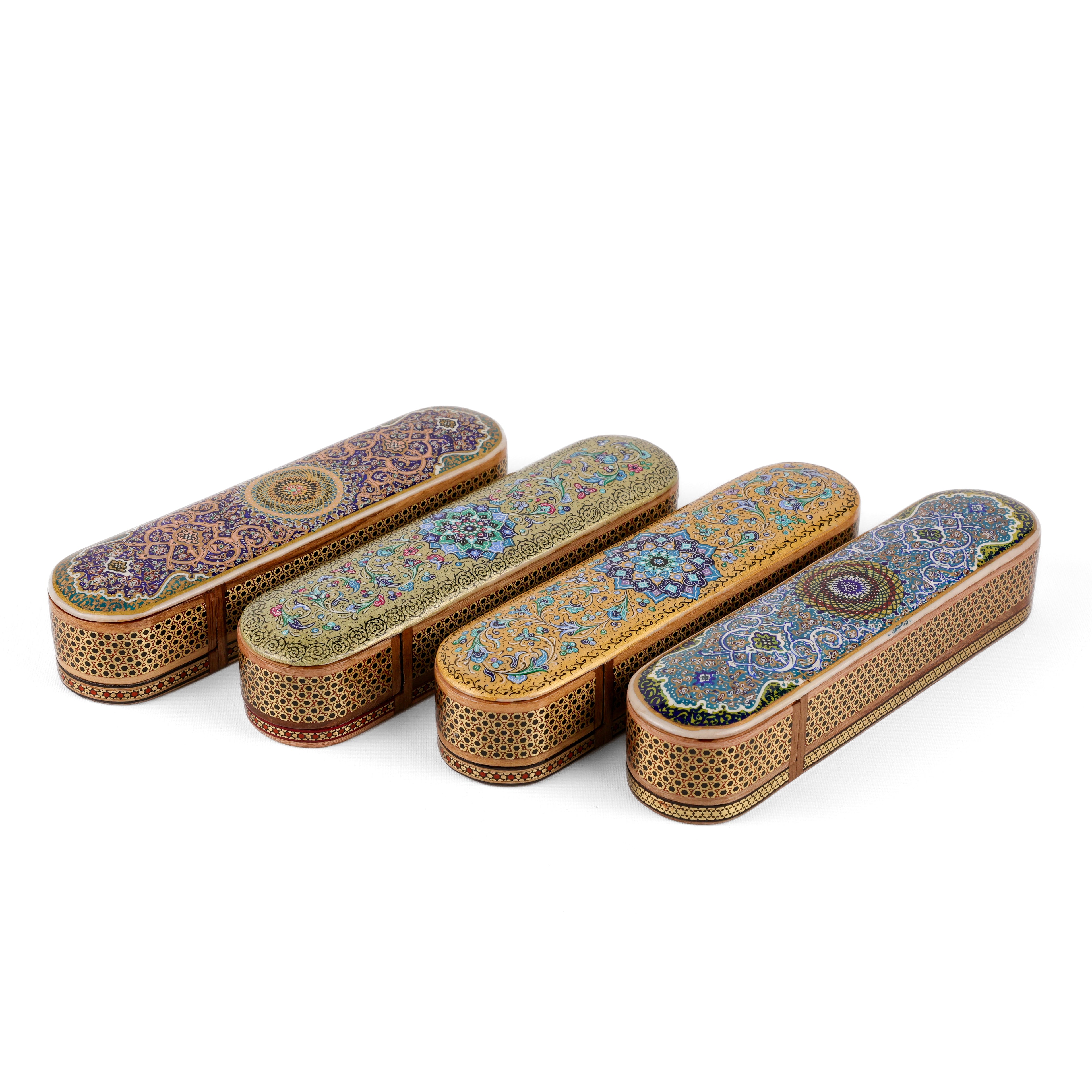 Sliding Pen Case - Size 20 - Portrait & Tazhib Design