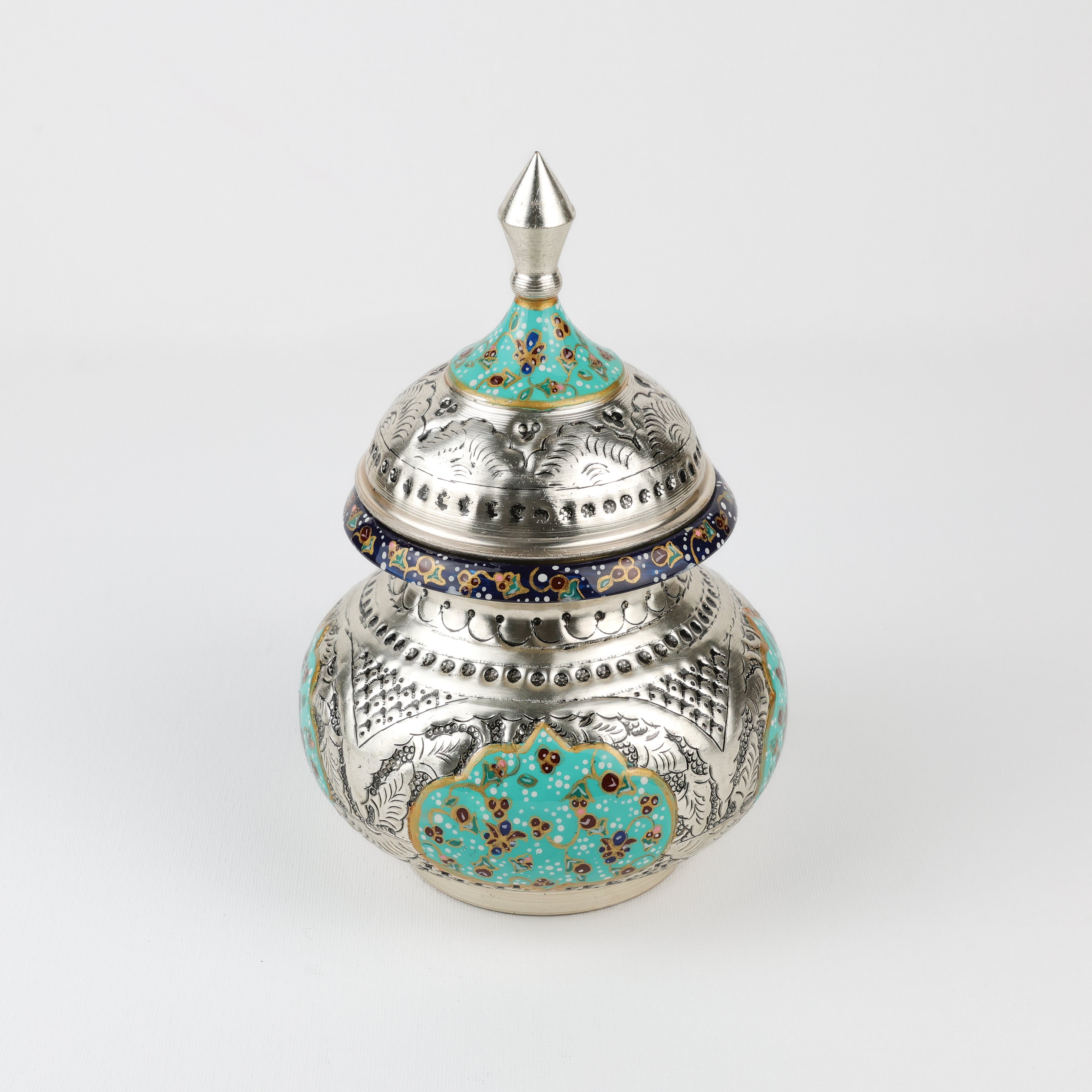 Sugar Bowl with Lid - Large - Copper & Mina