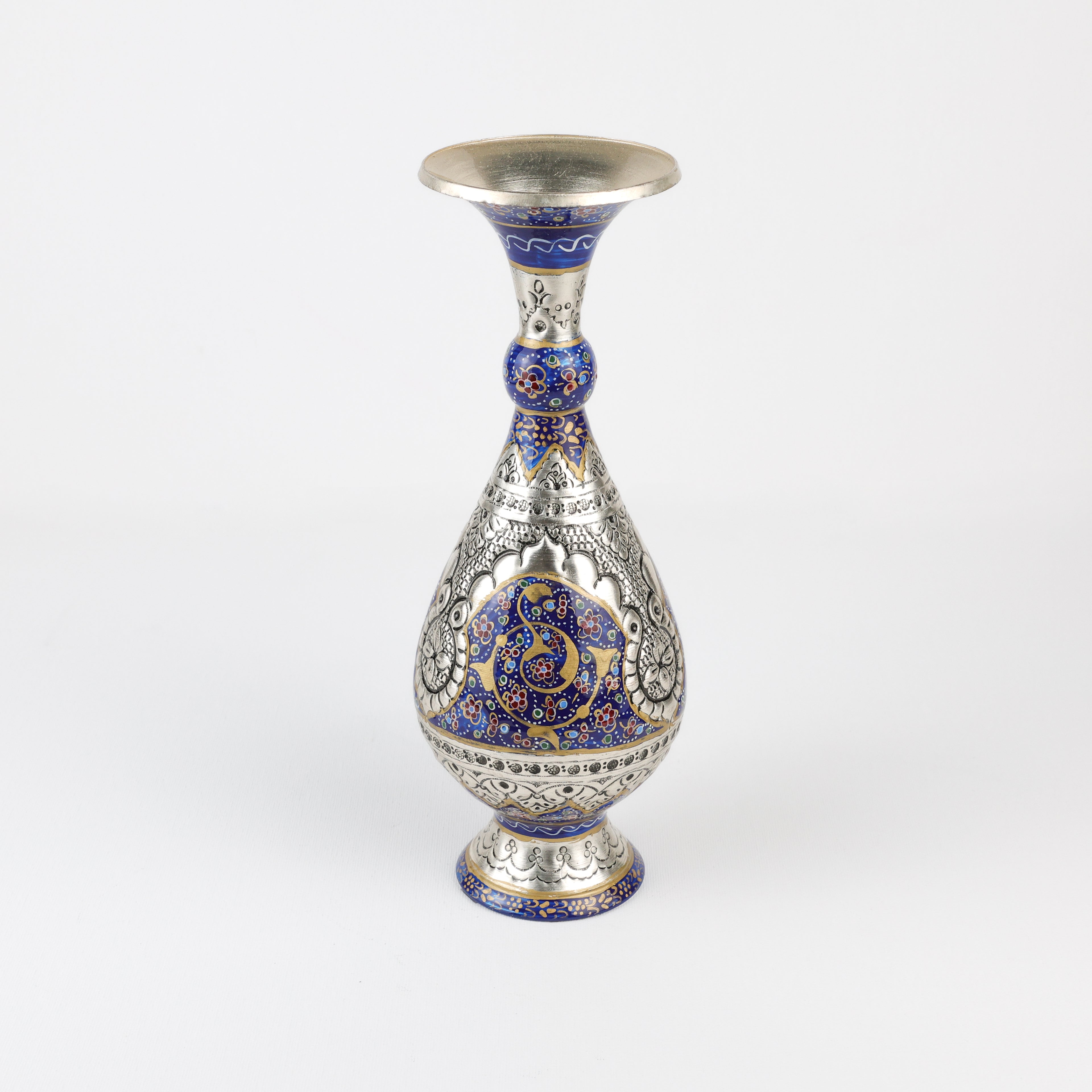 Vase (Rocket Shape) - Size 25 - Engraved and Painted