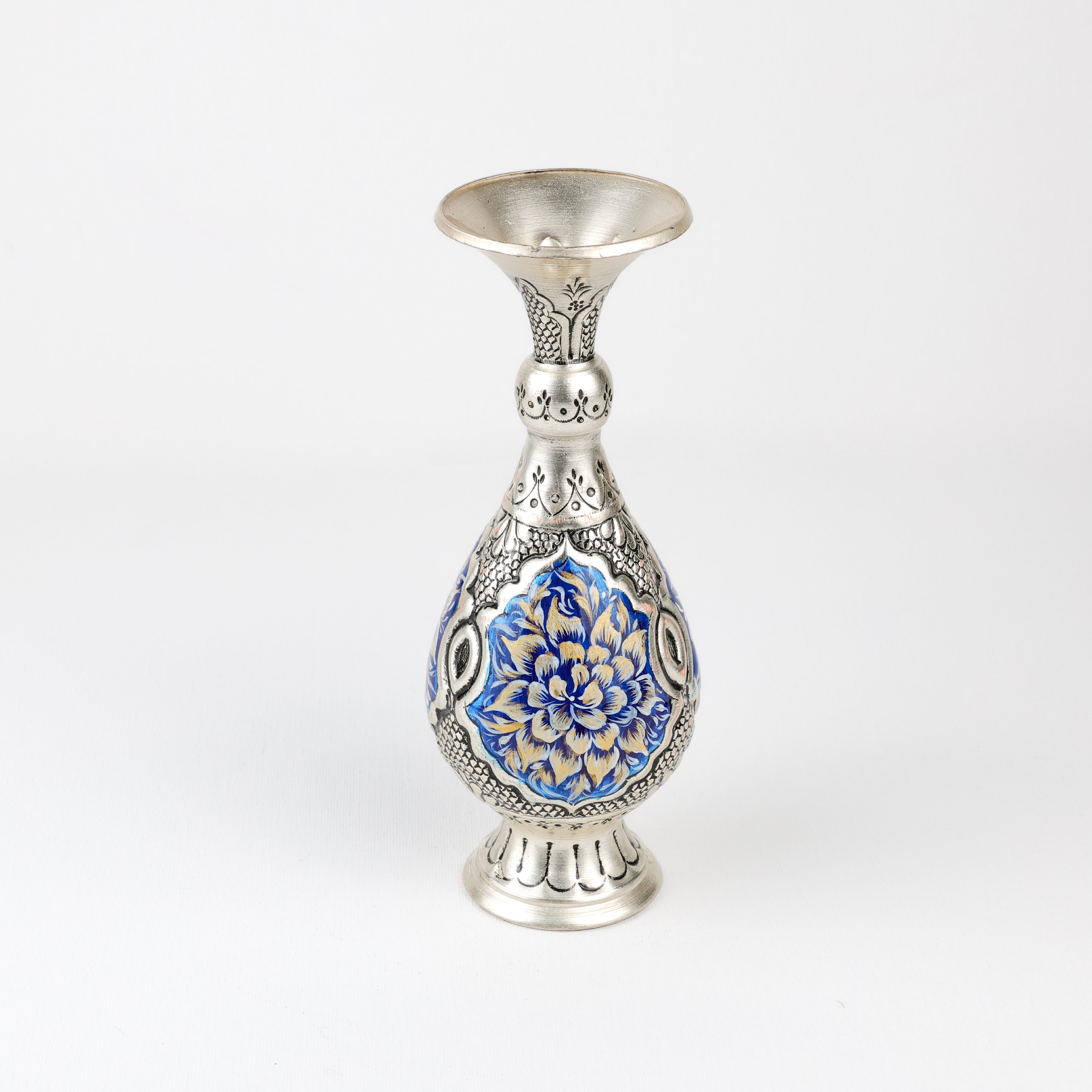 Vase (Cherry Shape) - Size 20 - Copper & Mina - Tazhib Design