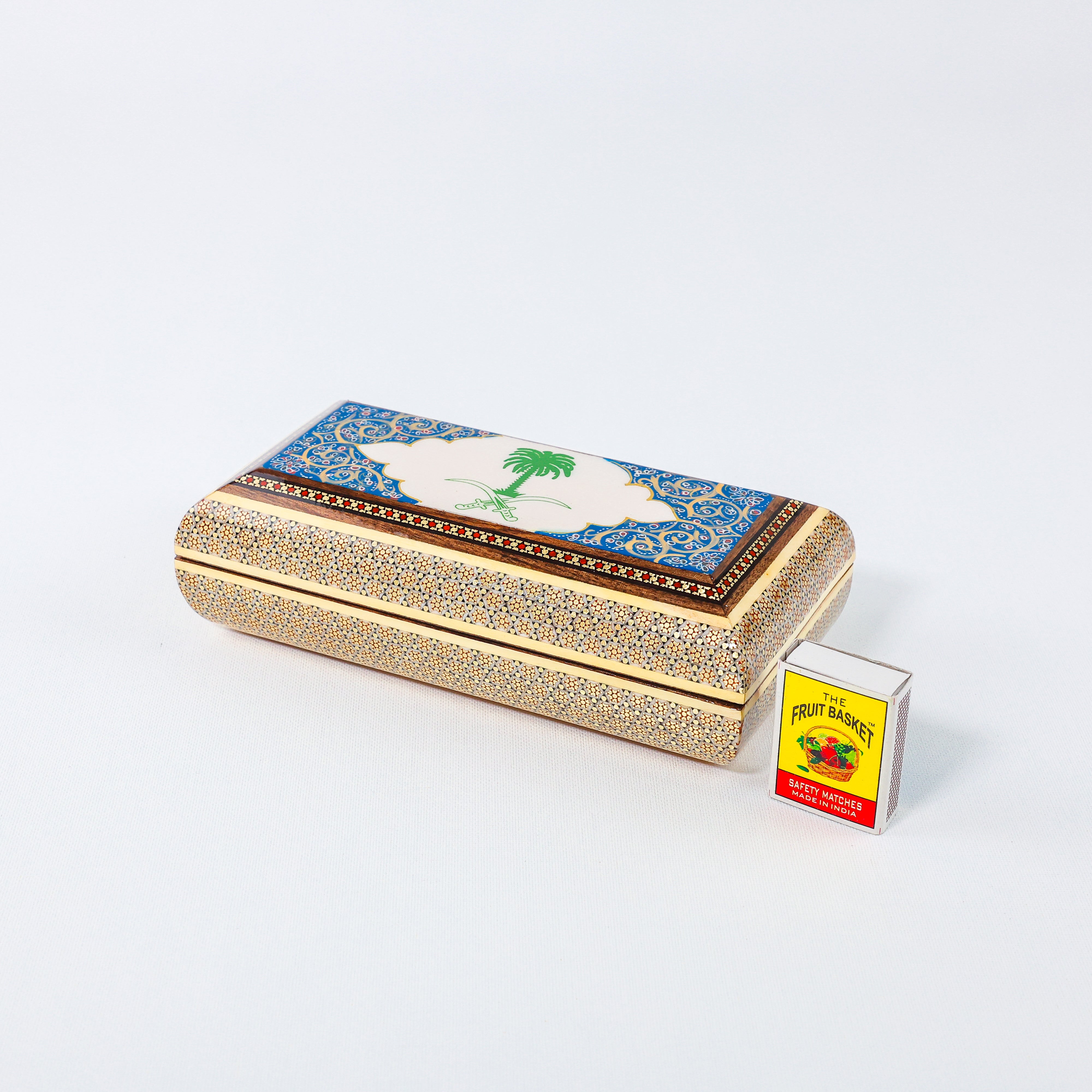 Khatam Box – Premium – Saudi State Design – Size 10 × 20 cm