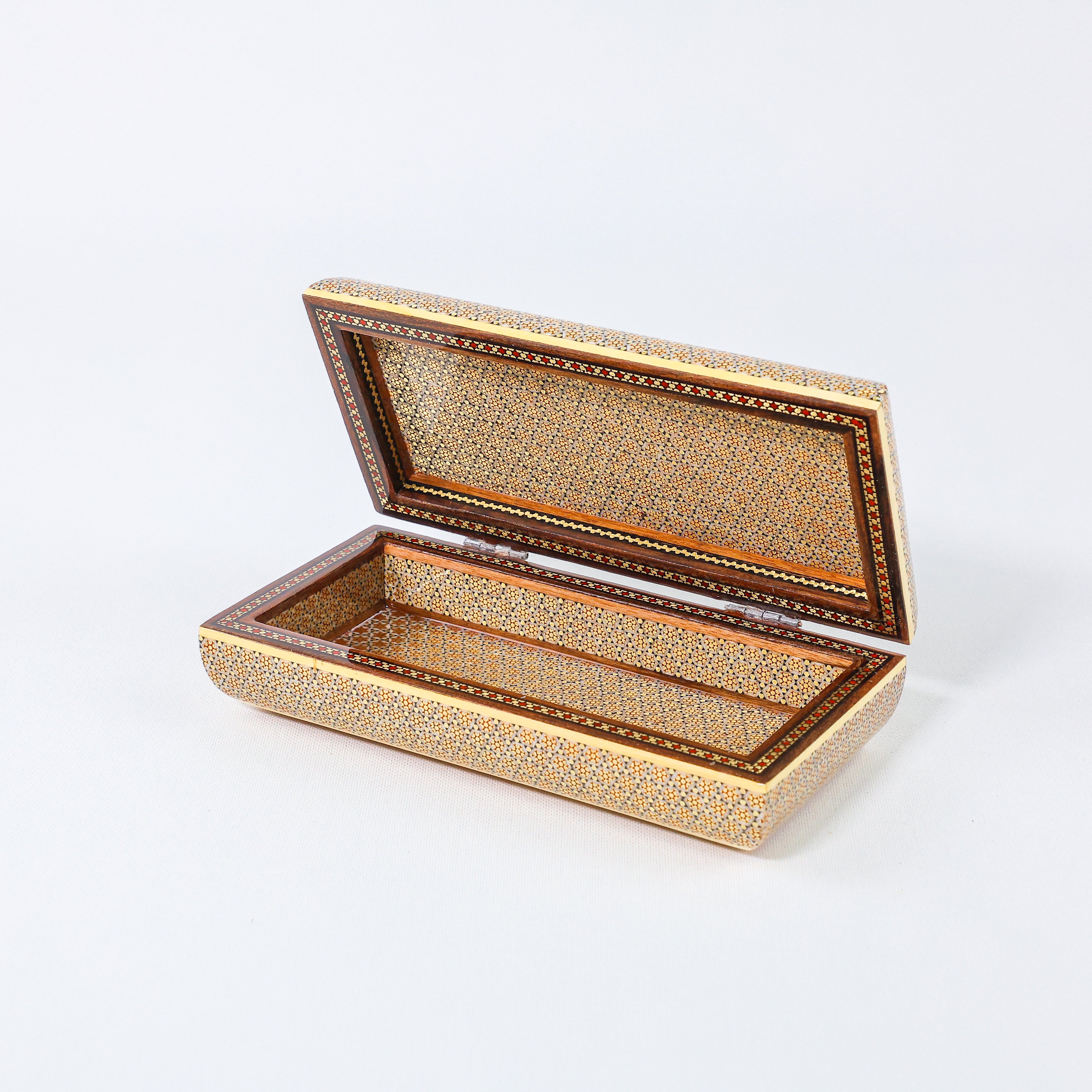 Khatam Box – Premium – State of Qatar Design – Size 10 × 20 cm