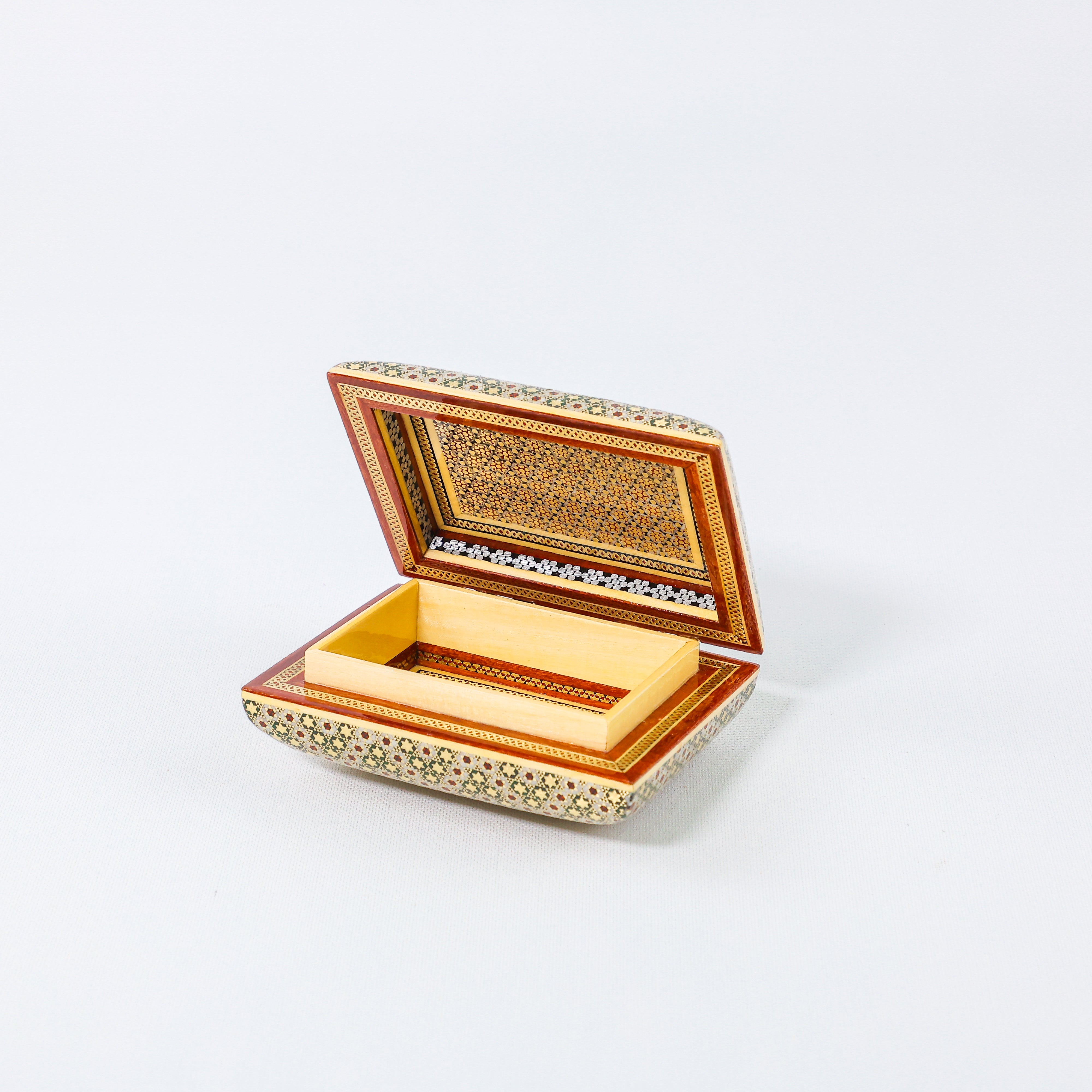 Khatam Box – Soap Shape Arched Lid – Size 8 × 11 cm