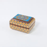 Jewelry Box – Rounded Top & Bottom – Premium – Hand-Painted Tazhib – Size 8 × 11 cm