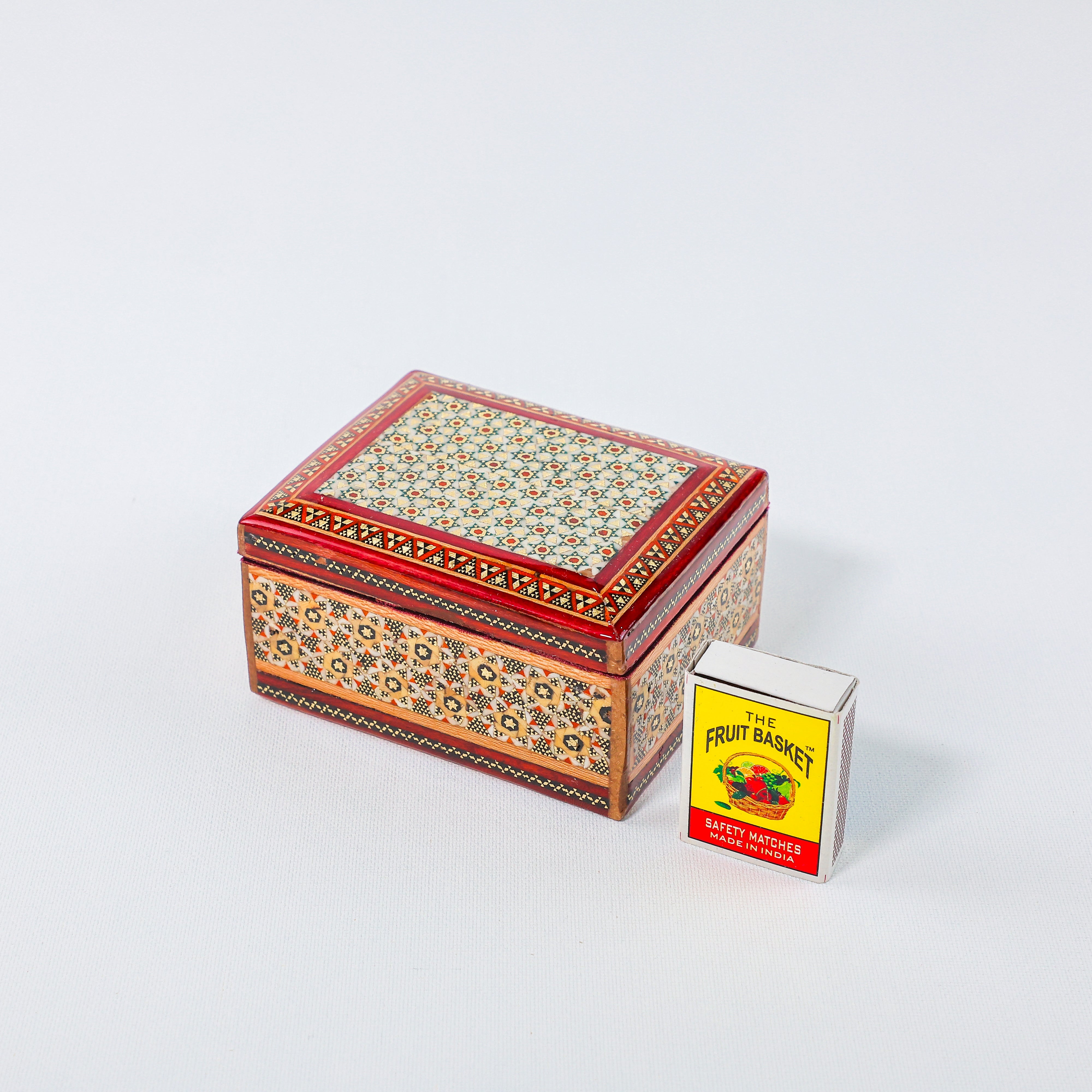 Jewelry Box – Snake Skin Khatam – Velvet Interior – Size 8 × 11 cm