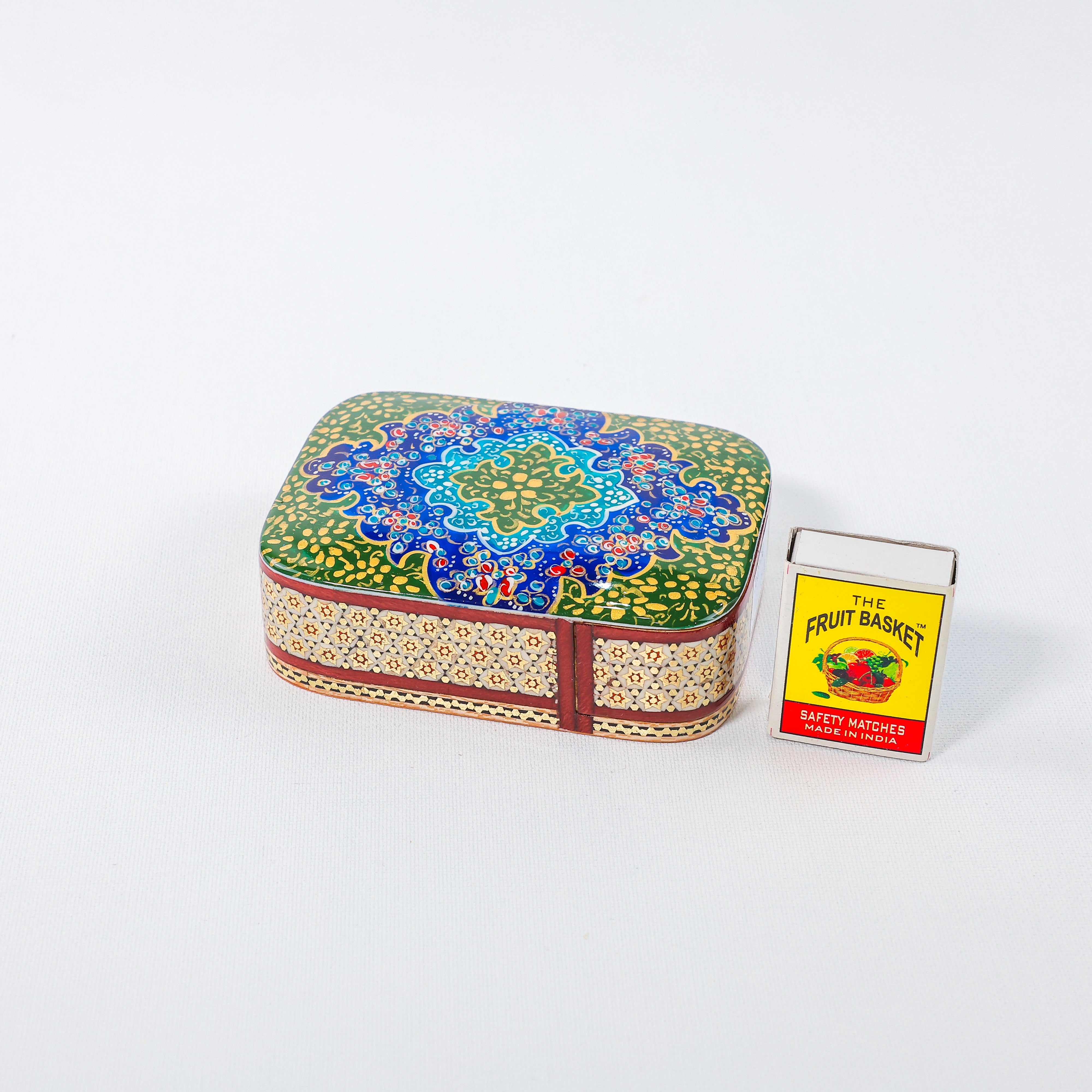 Pastry Container – Glass Khatam – Tazhib Painting