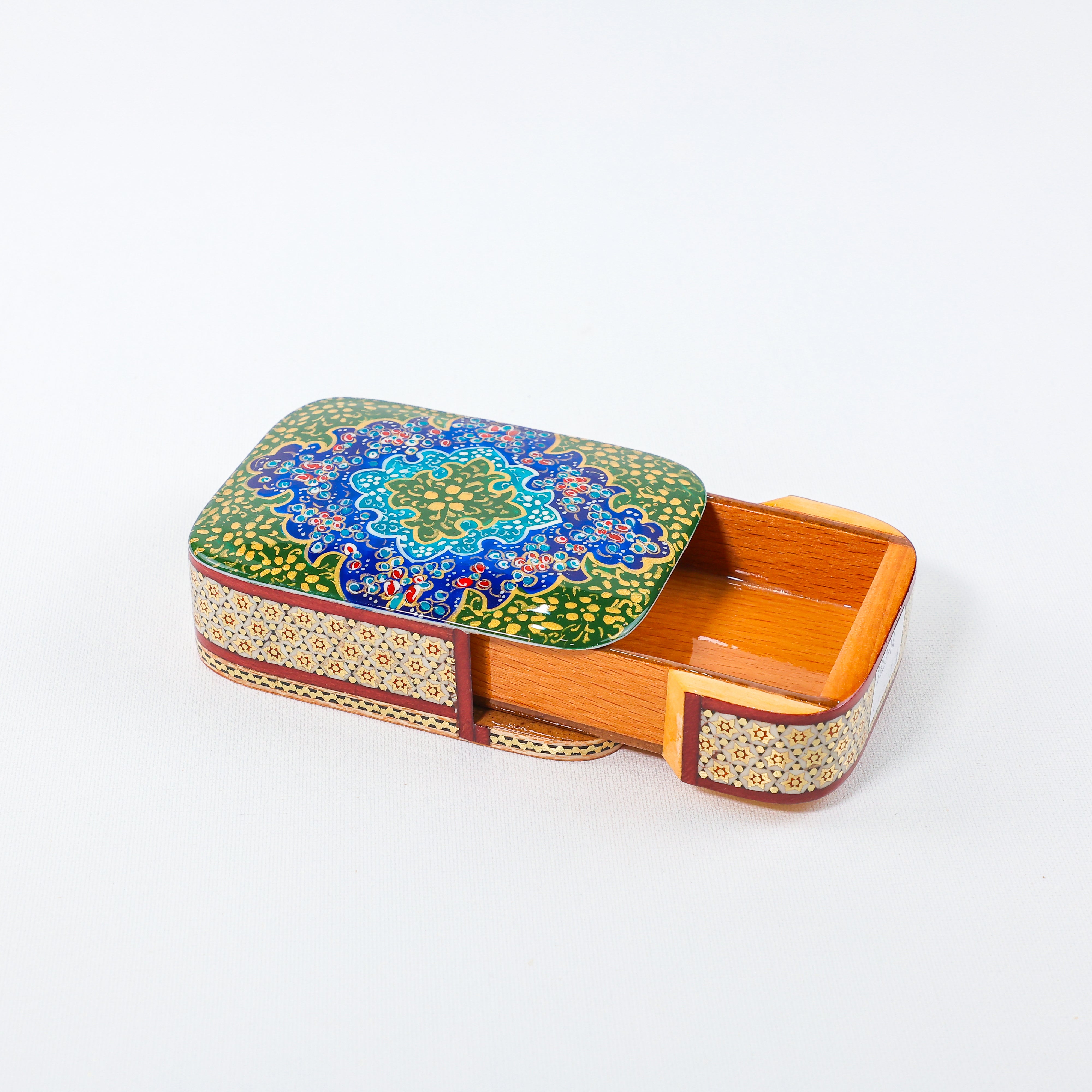Pastry Container – Glass Khatam – Tazhib Painting