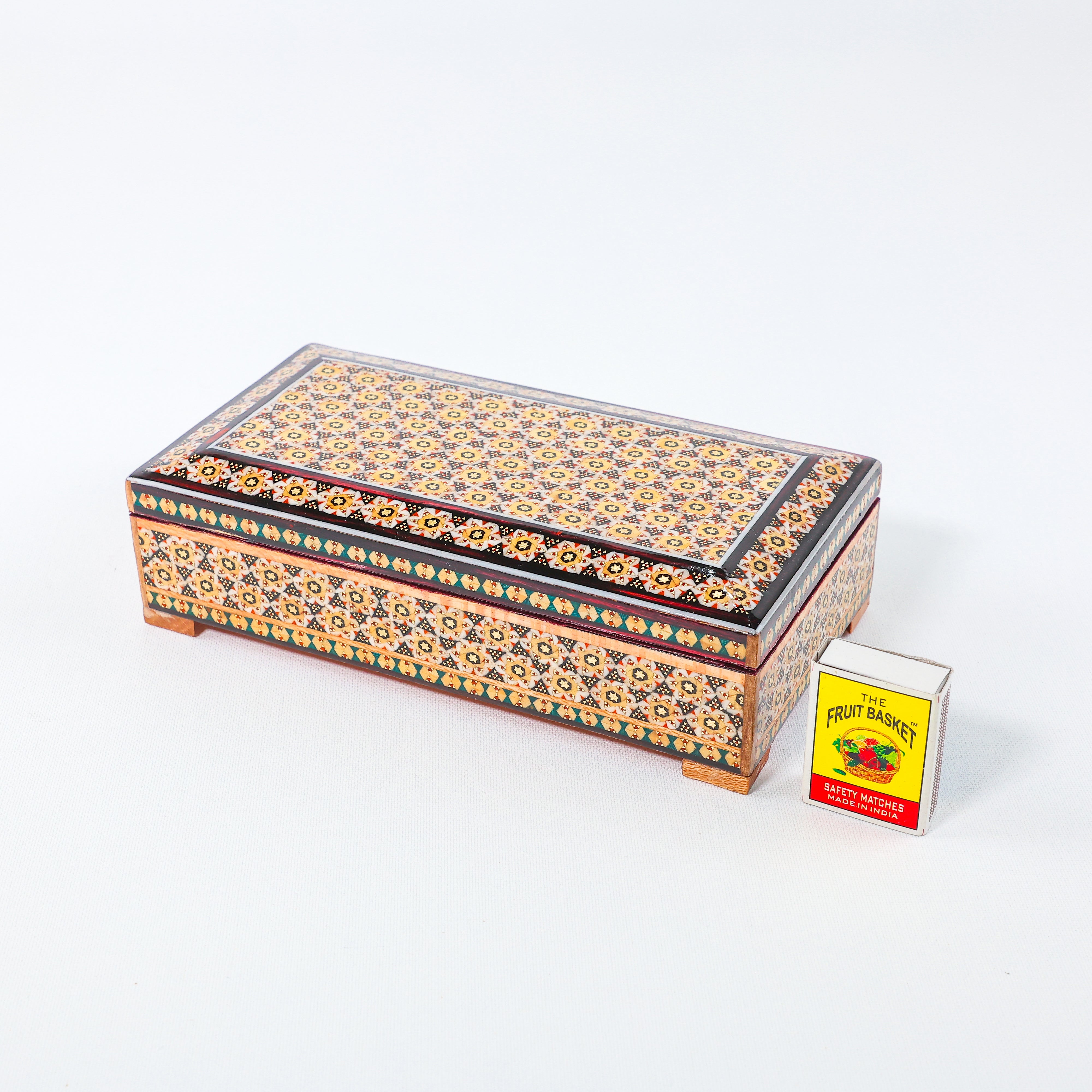 Glove Box – Full Khatam – Velvet Interior – Size 10 × 20 cm