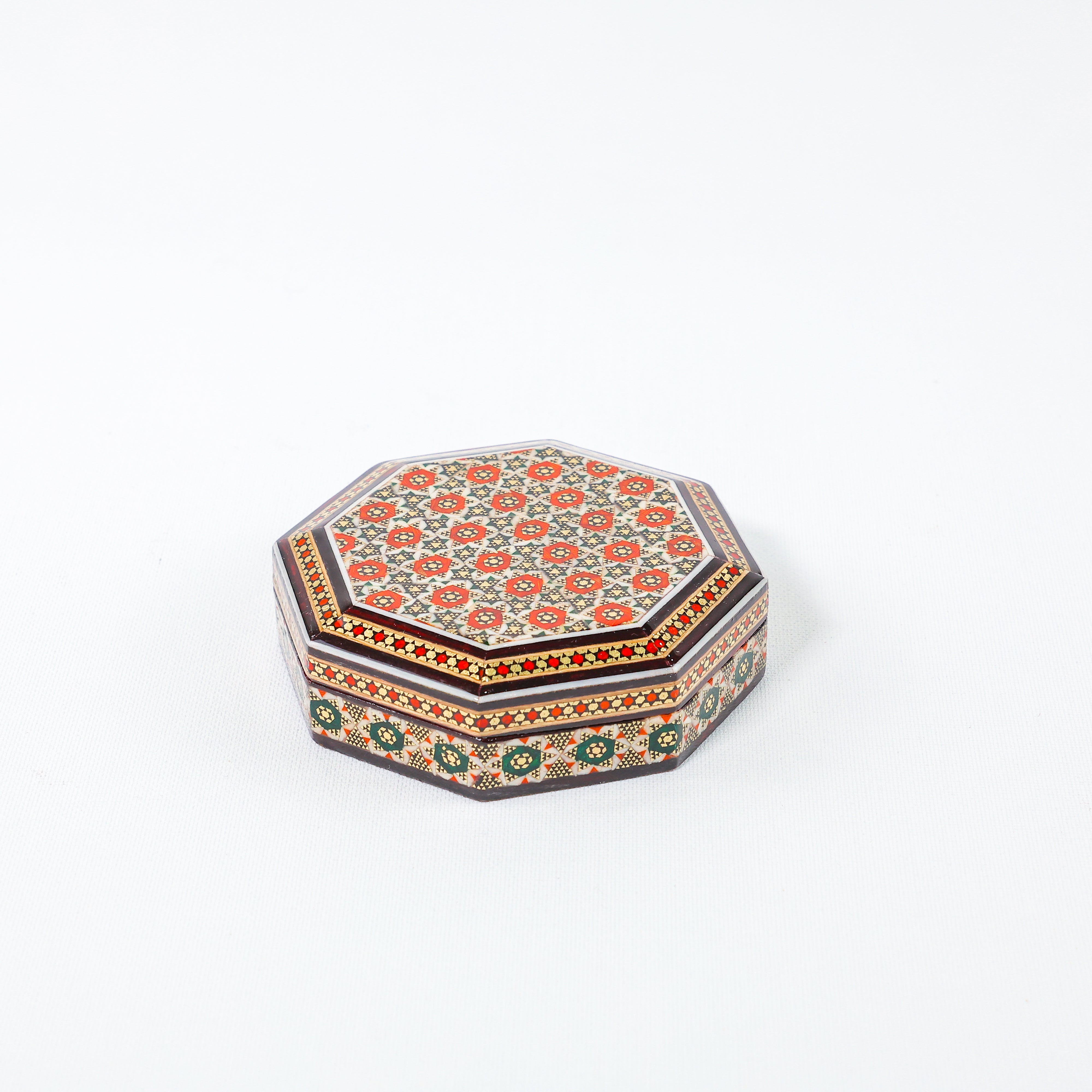 Hexagonal Jewelry Box – Velvet Interior