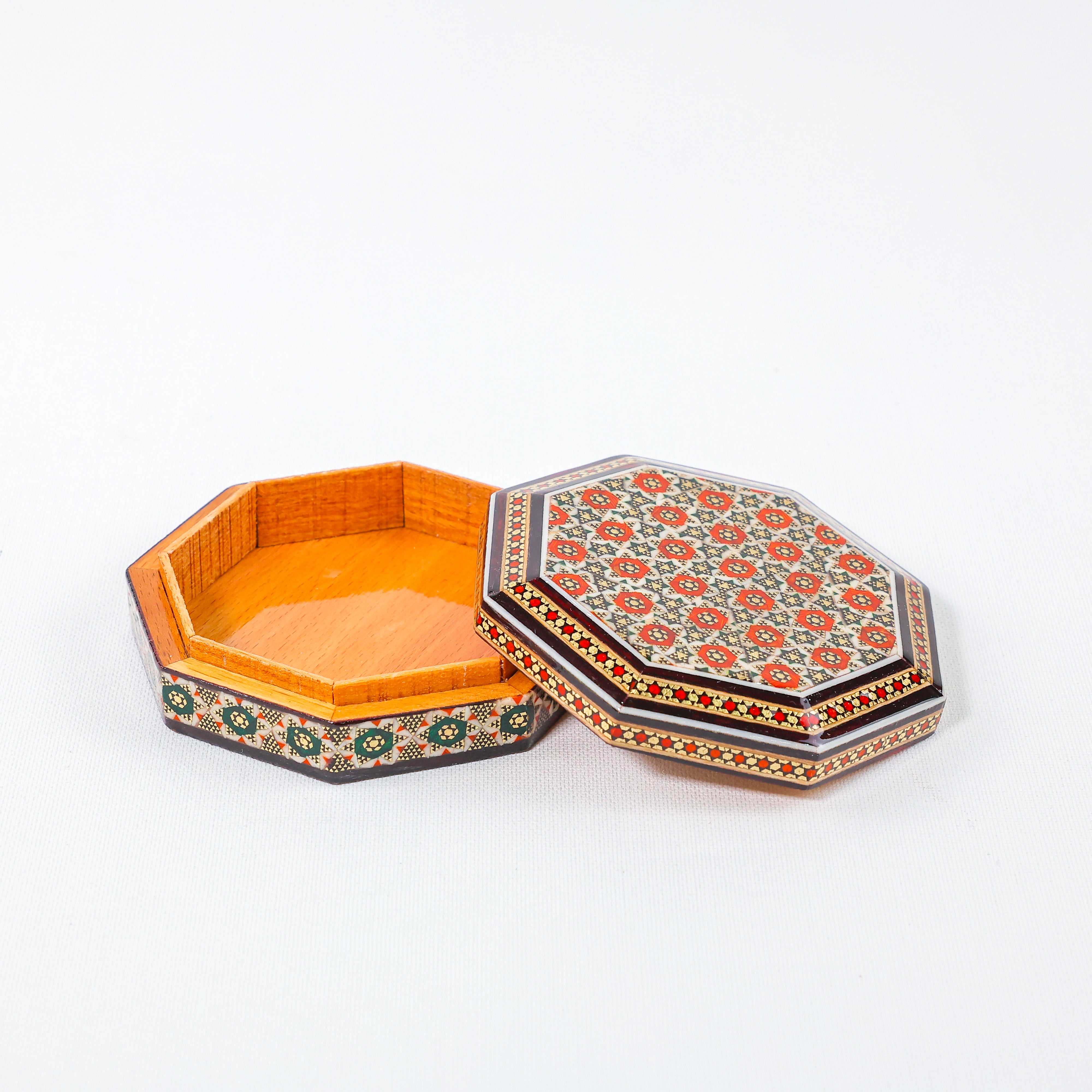 Hexagonal Jewelry Box – Velvet Interior
