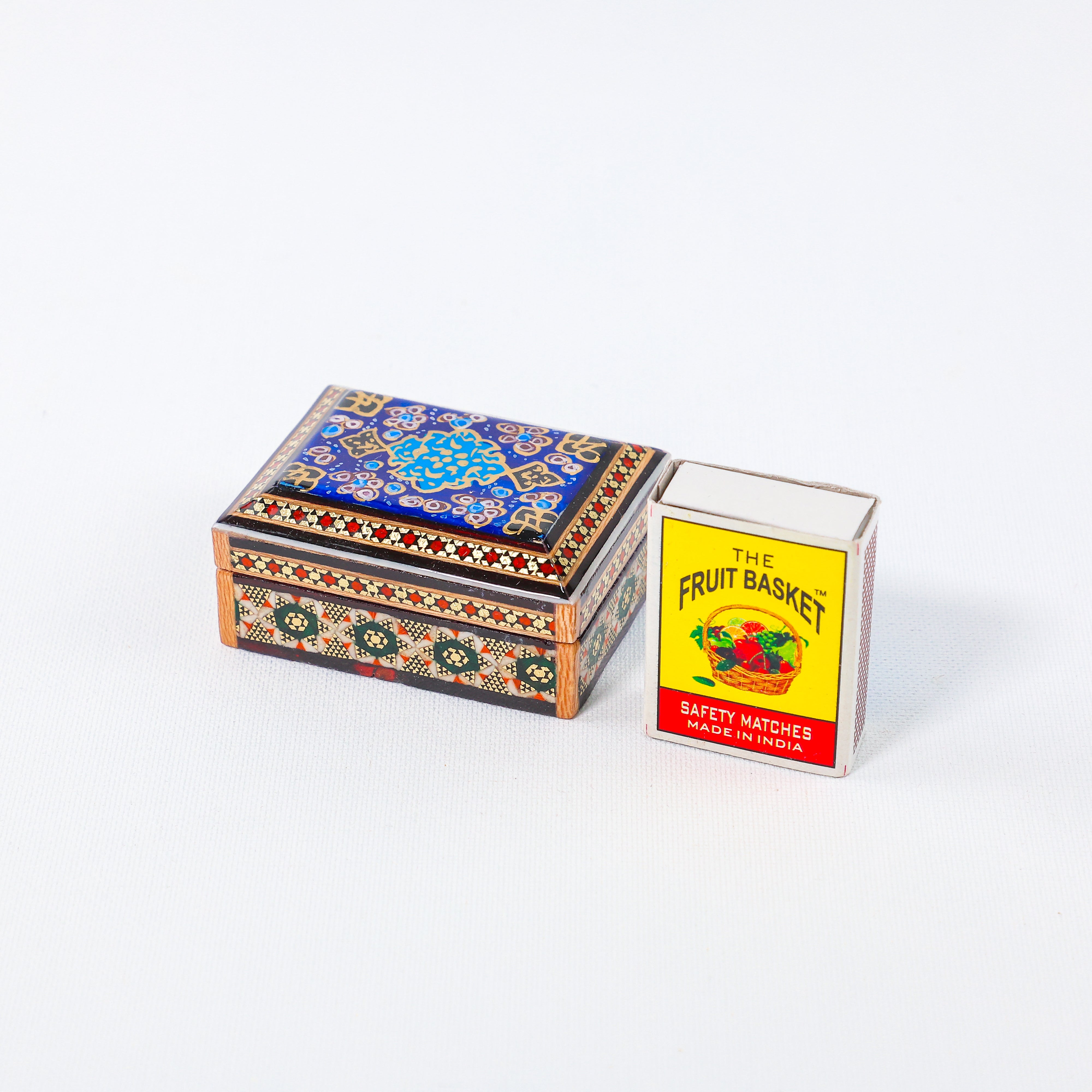 Coin Box – Rectangular – Paravari Style – Hand-Painted