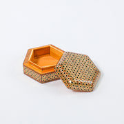 Octagonal Coin Box – Bone Khatam – Beechwood Interior