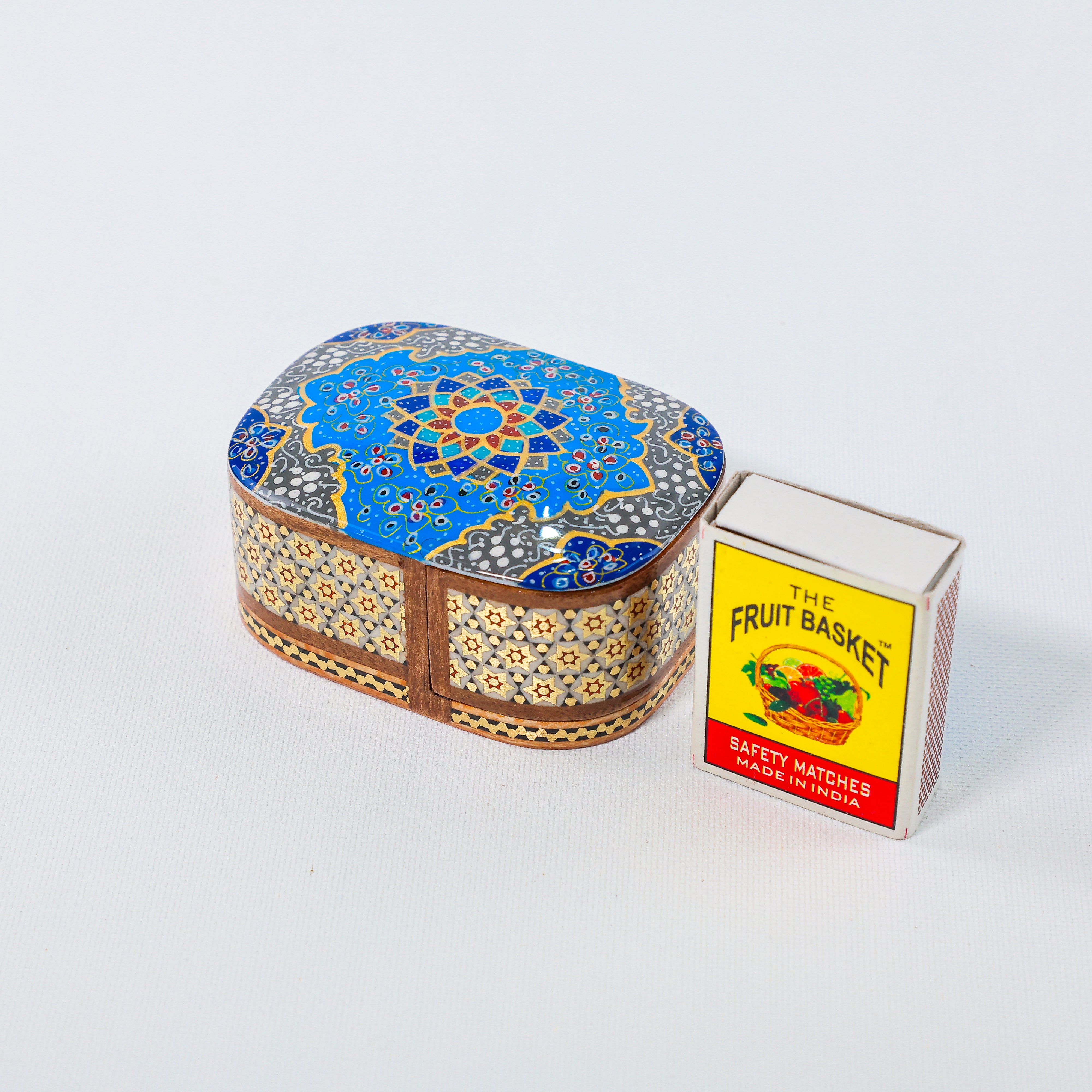 Coin Box – Sliding Type – Premium Hand-Painted Tazhib