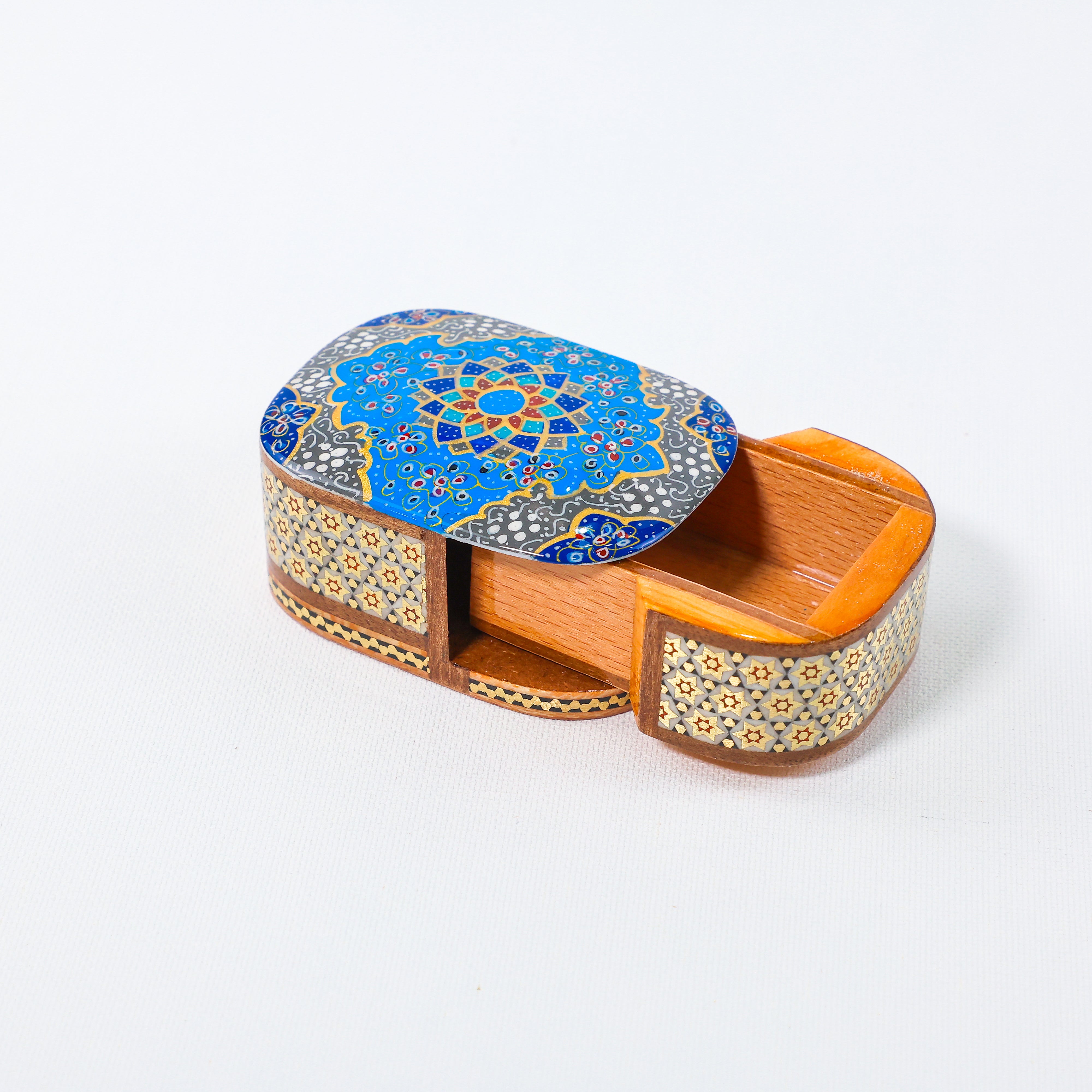 Coin Box – Sliding Type – Premium Hand-Painted Tazhib