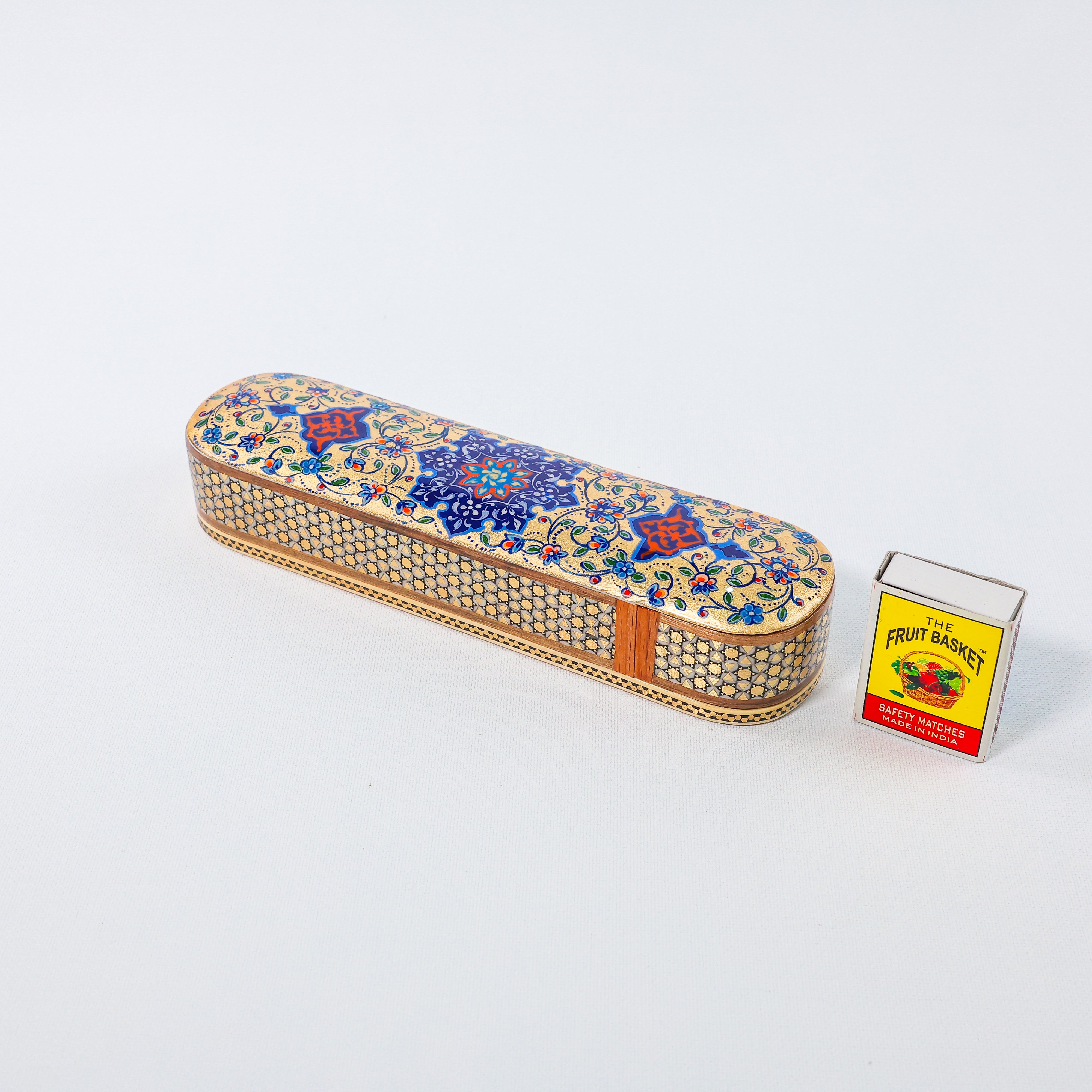 Pen Case – Gold Leaf Tazhib Design – Size 20 cm