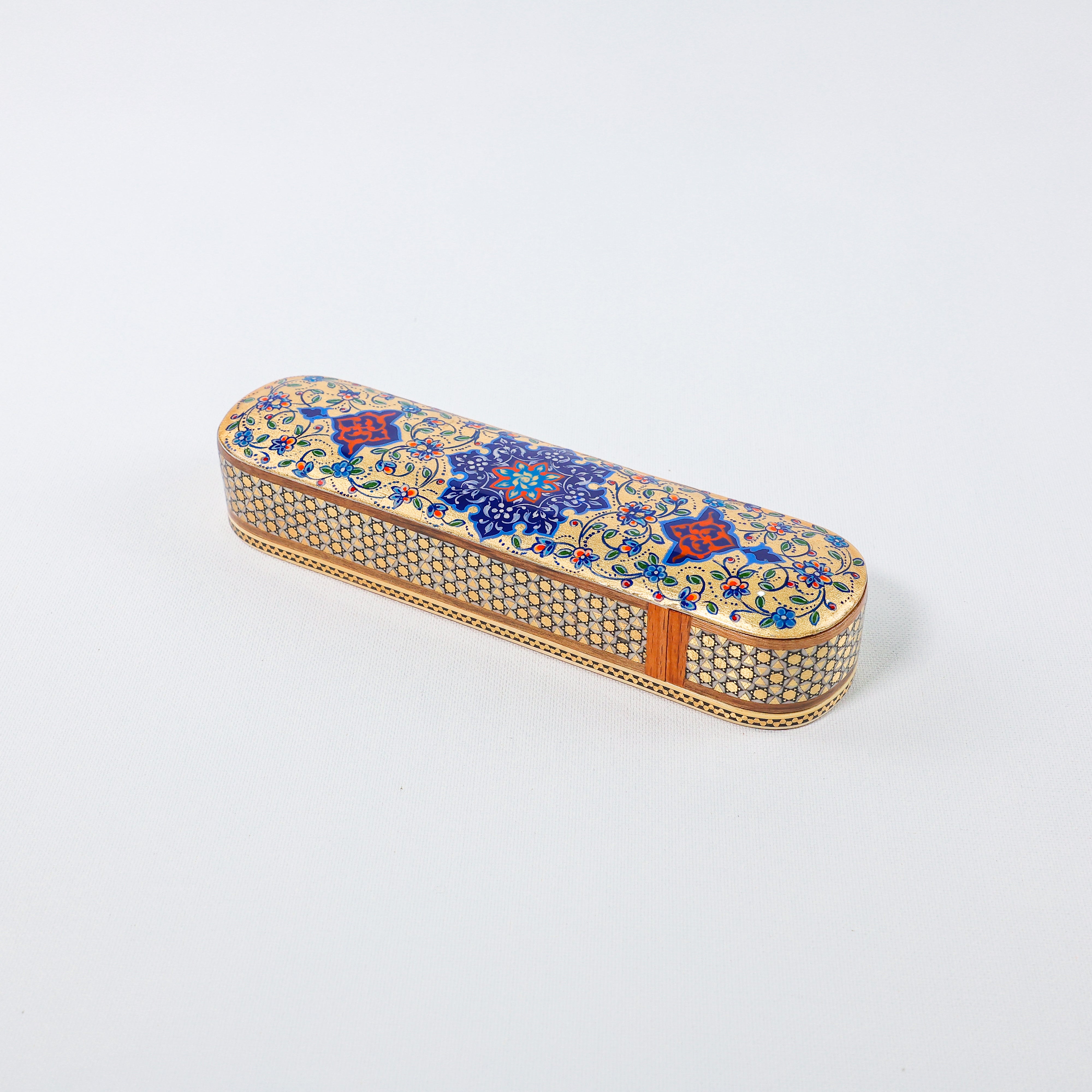 Pen Case – Gold Leaf Tazhib Design – Size 20 cm