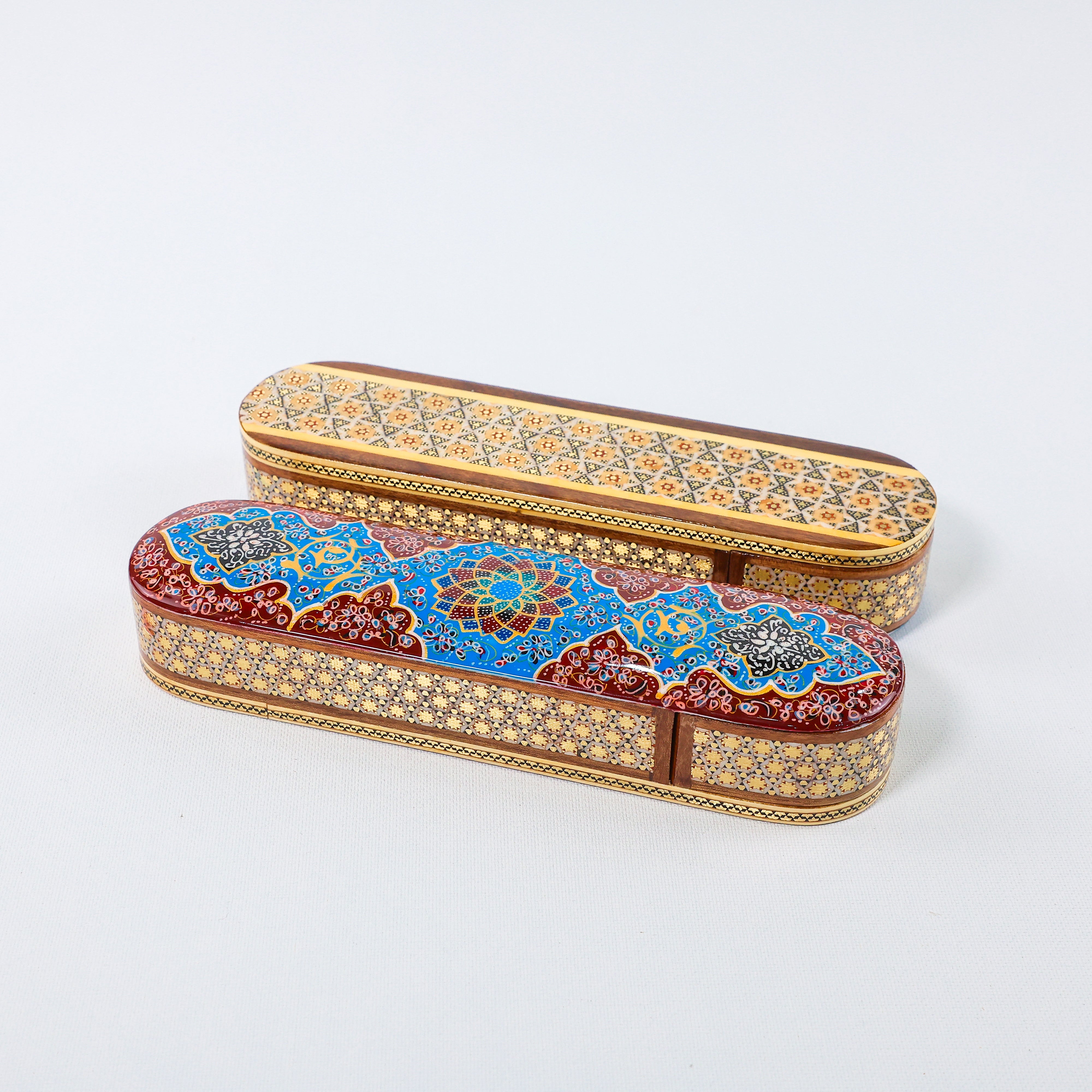 Pen Case – Sliding Type – Glass Finish – Eslimi Design – Size 20 cm