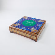 Khatam Box – Velvet Interior – “La Ilaha Illallah” Design – Size 25 × 25 cm