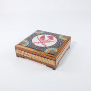 Khatam Box – Velvet Interior – State of Qatar New Emblem Design – Size 20 × 20 cm