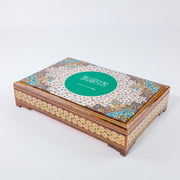 Khatam Box – Velvet Interior – “La Ilaha Illallah” Design – Size 20 × 30 cm