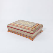 Seeded Quran Box – Beechwood Interior – Size 22 × 32 cm