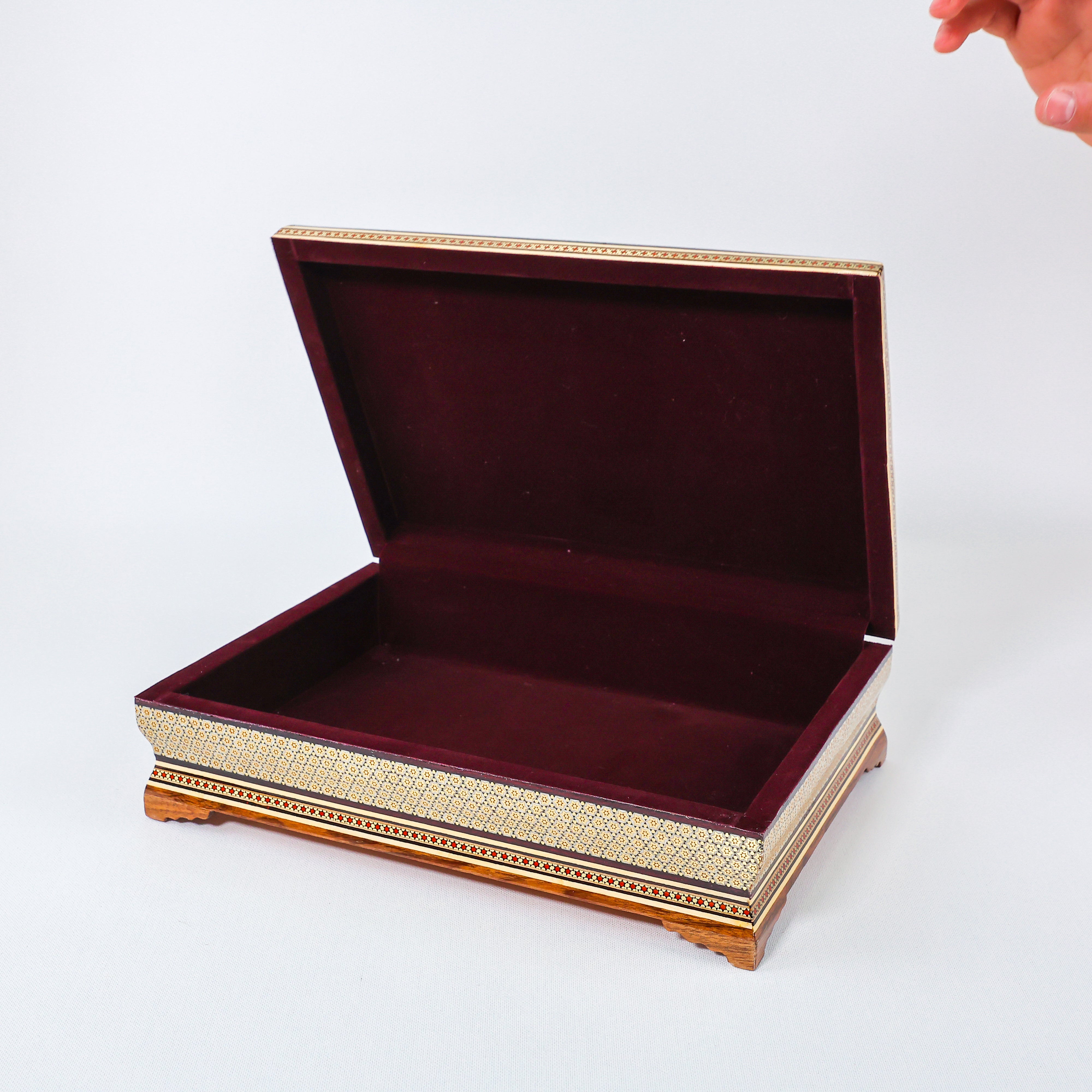 Premium Quran Box – Toranj Design – Beechwood Interior – Size 22 × 32 cm