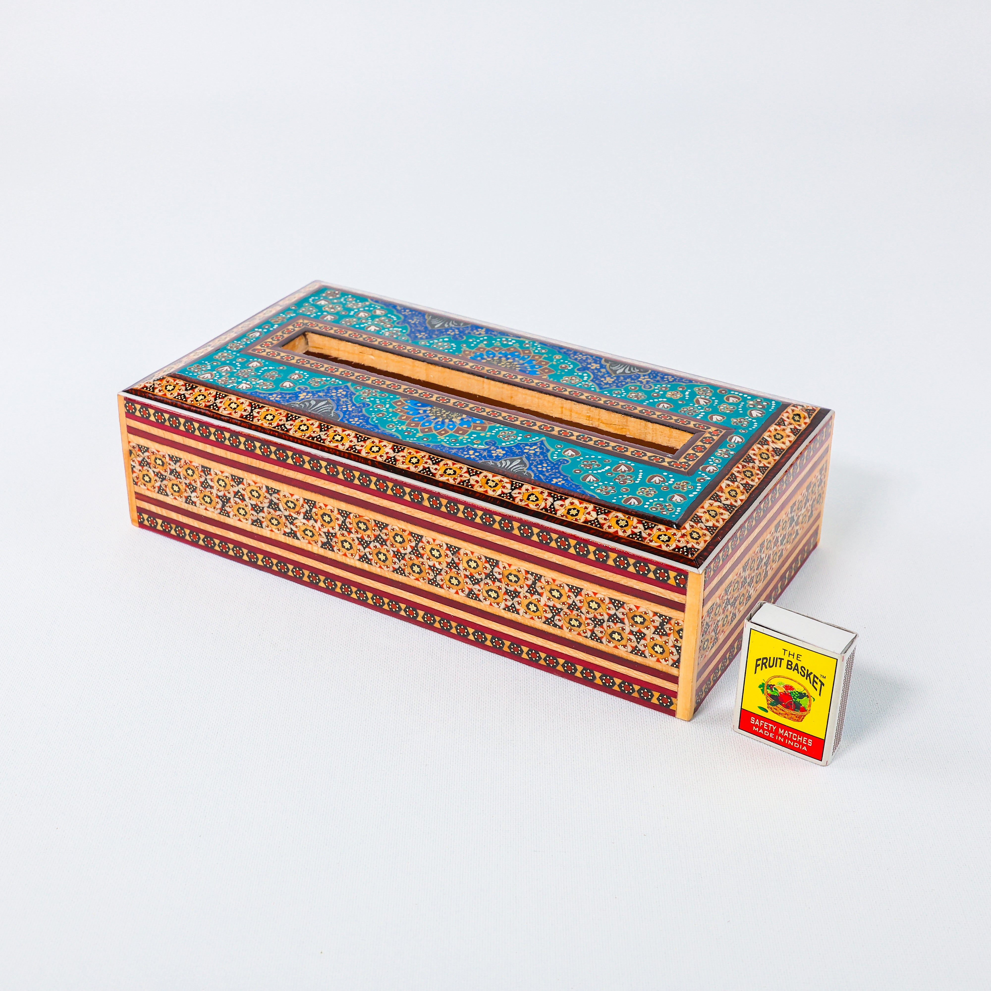 Tissue Box – Straight Sides – Tazhib Painting