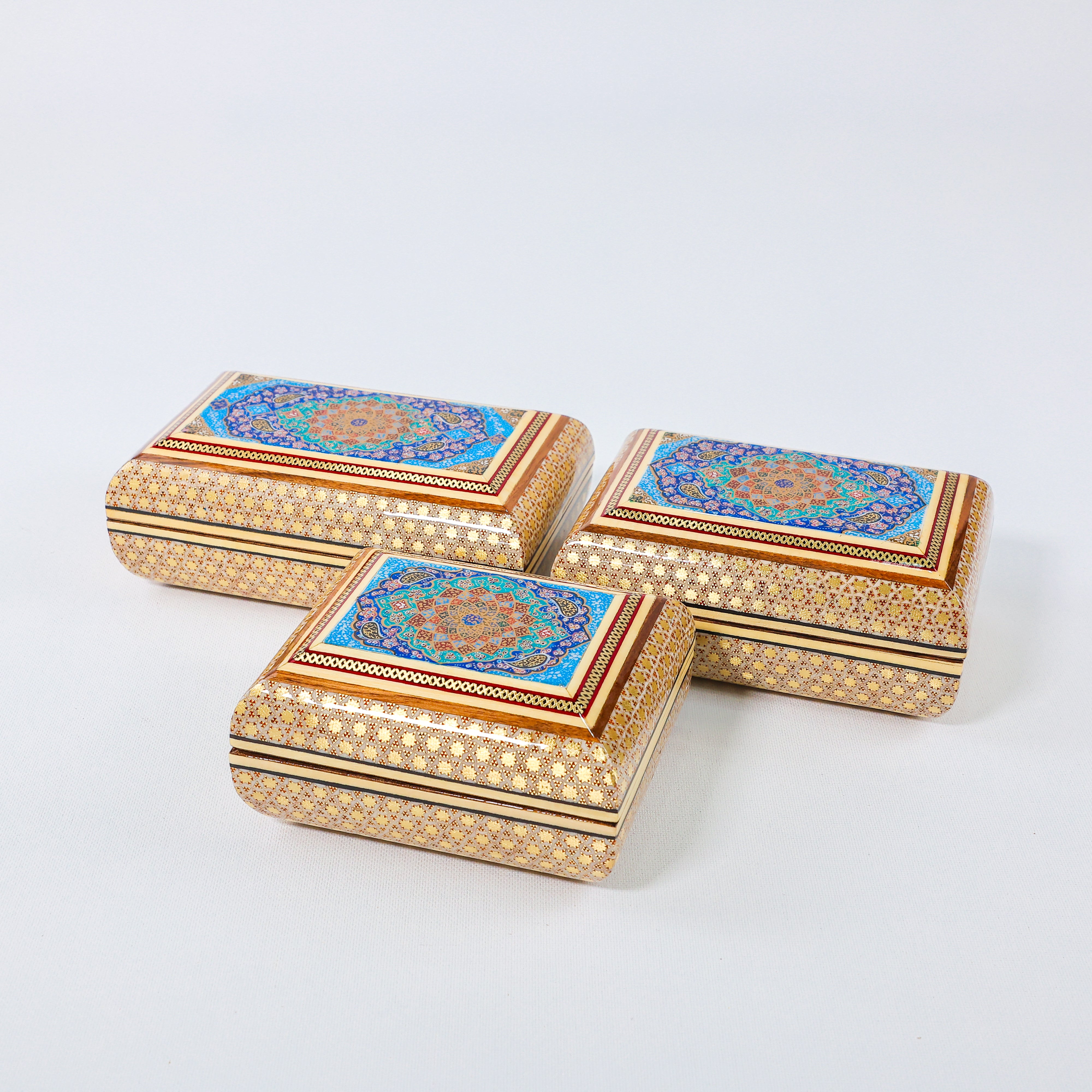 Seeded Series Box – Spear Shape – Khatam Design – Size 10 × 12 cm