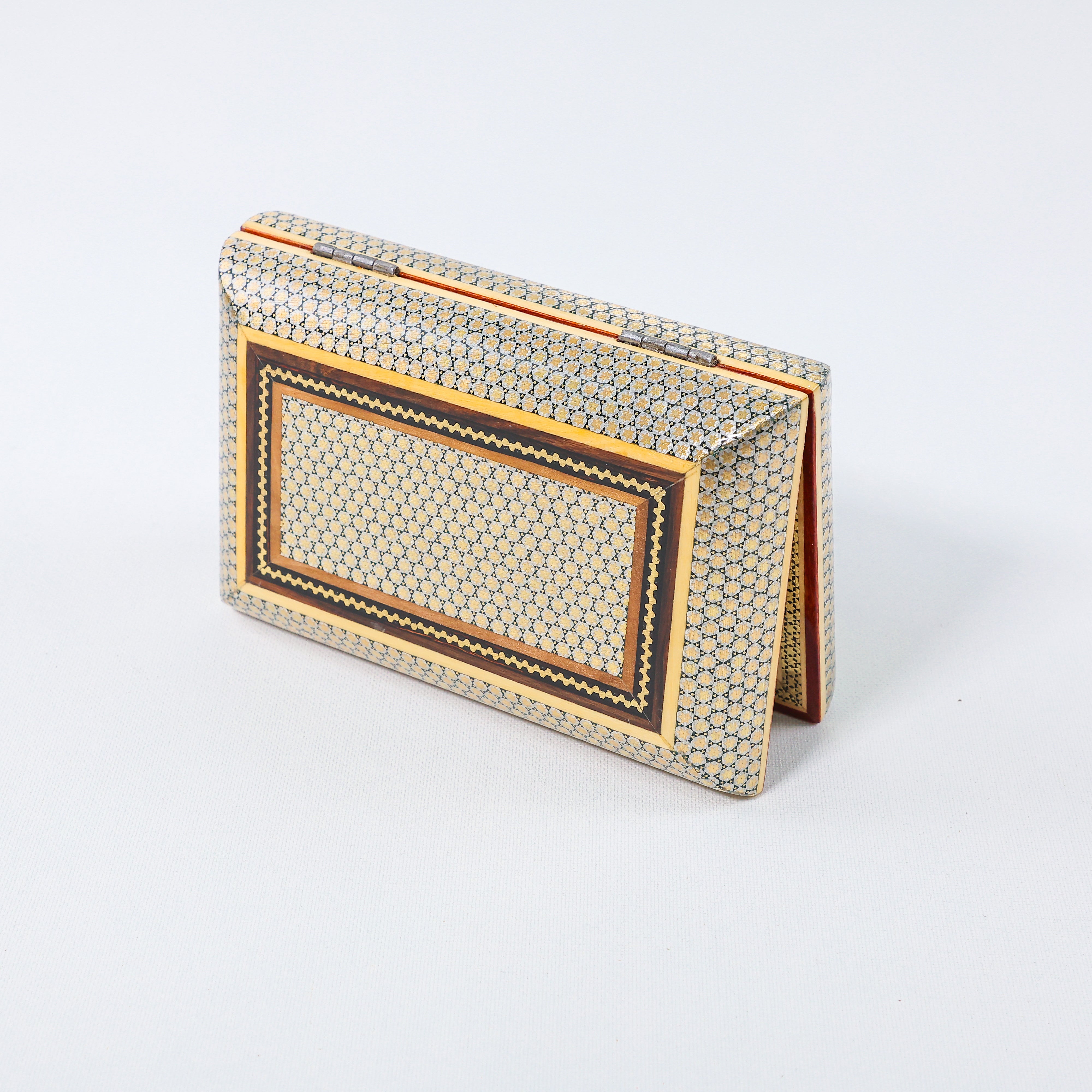 Slim Series Box – Aluminum Frame – Premium Tazhib – Size 10 × 16 cm