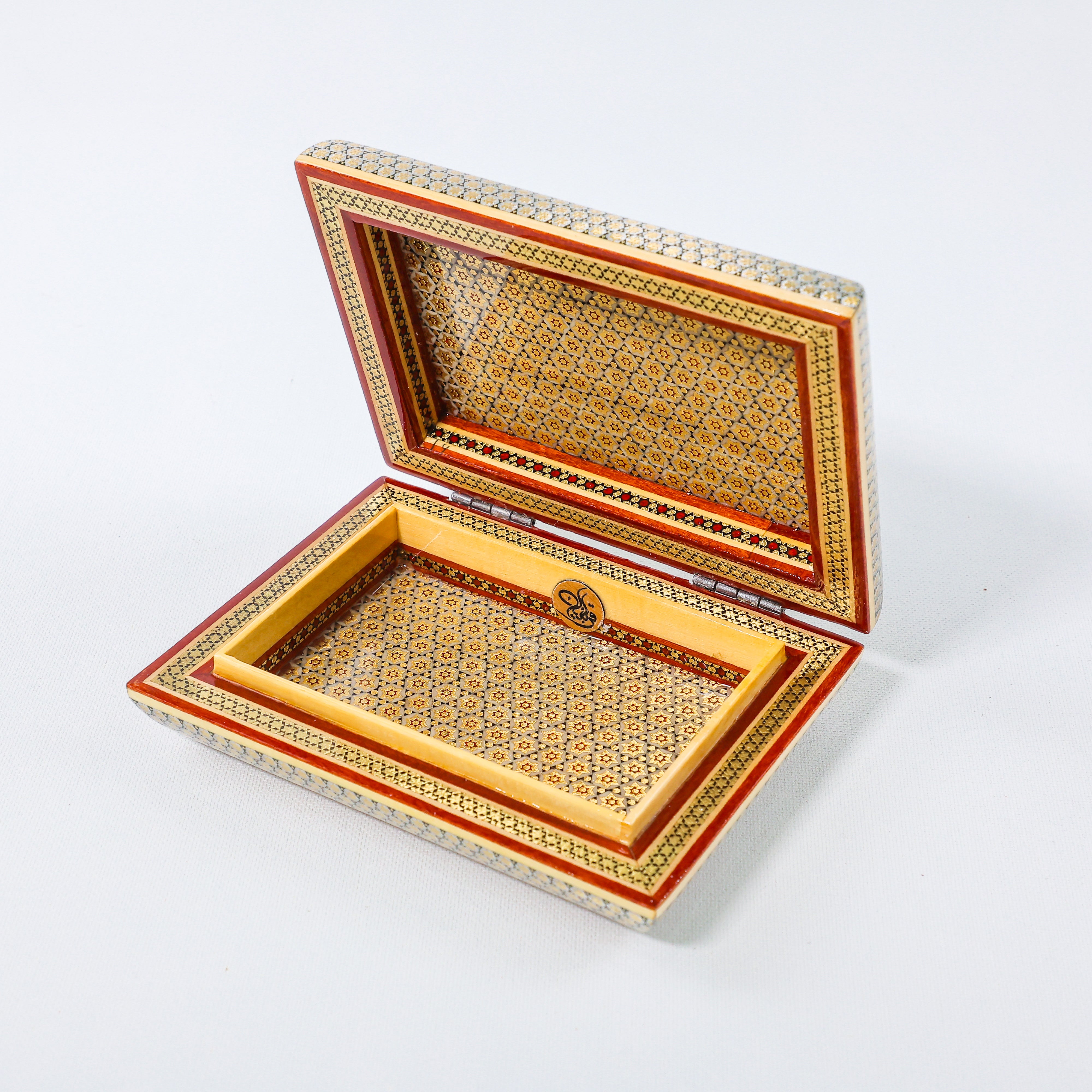 Slim Series Box – Aluminum Frame – Premium Tazhib – Size 10 × 14 cm