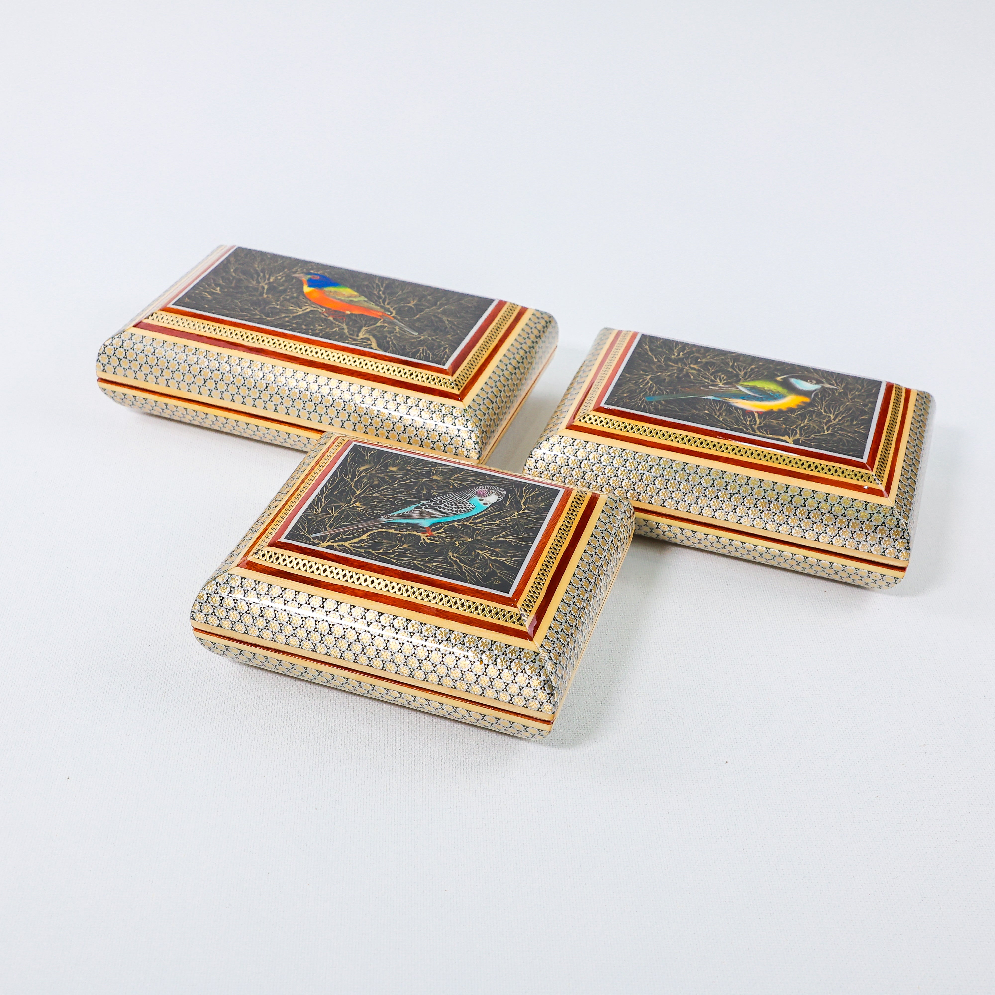 Slim Series Box – Aluminum Frame – Premium Tazhib – Size 10 × 12 cm