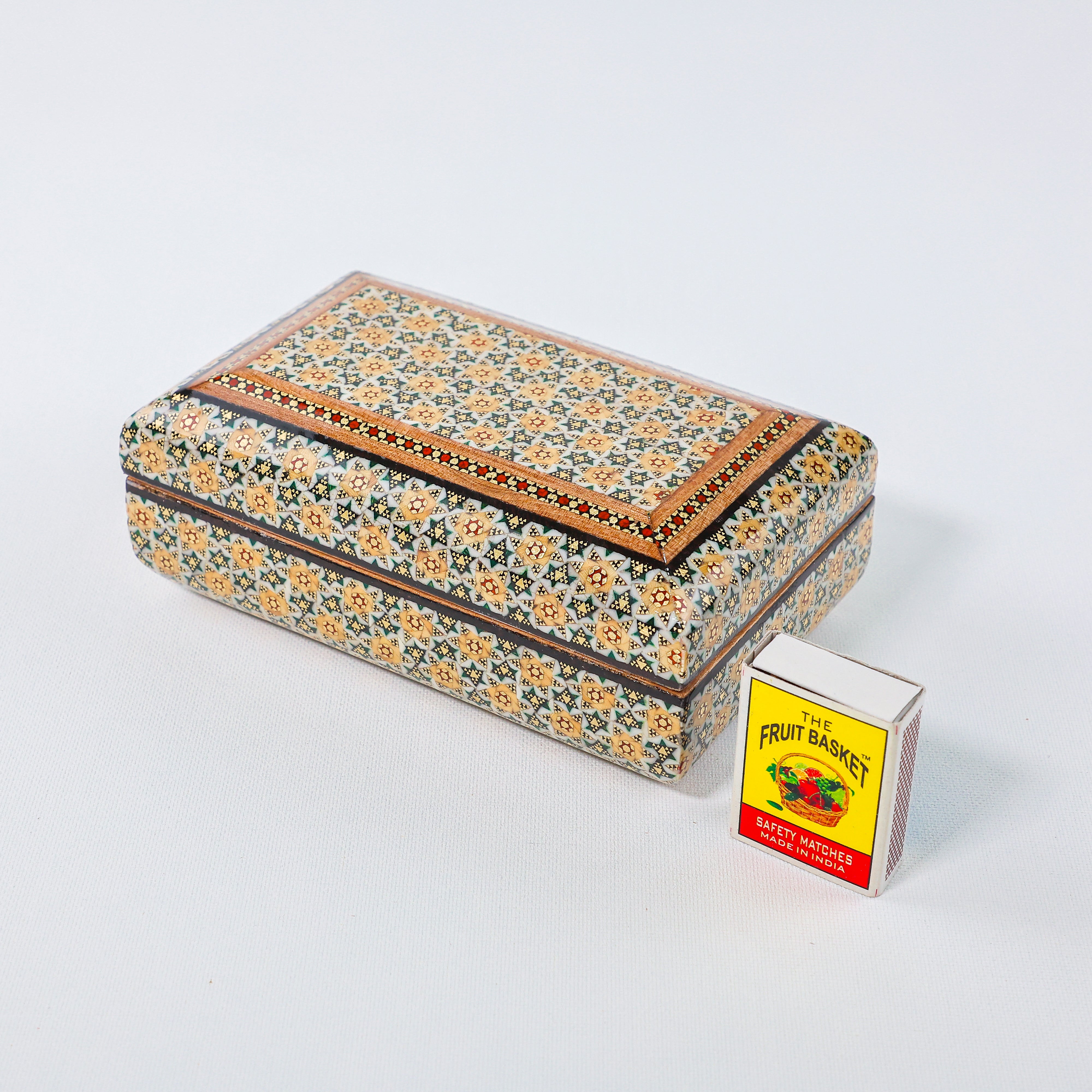 Full Khatam Bone Inlay Box – Size 10 × 16 cm