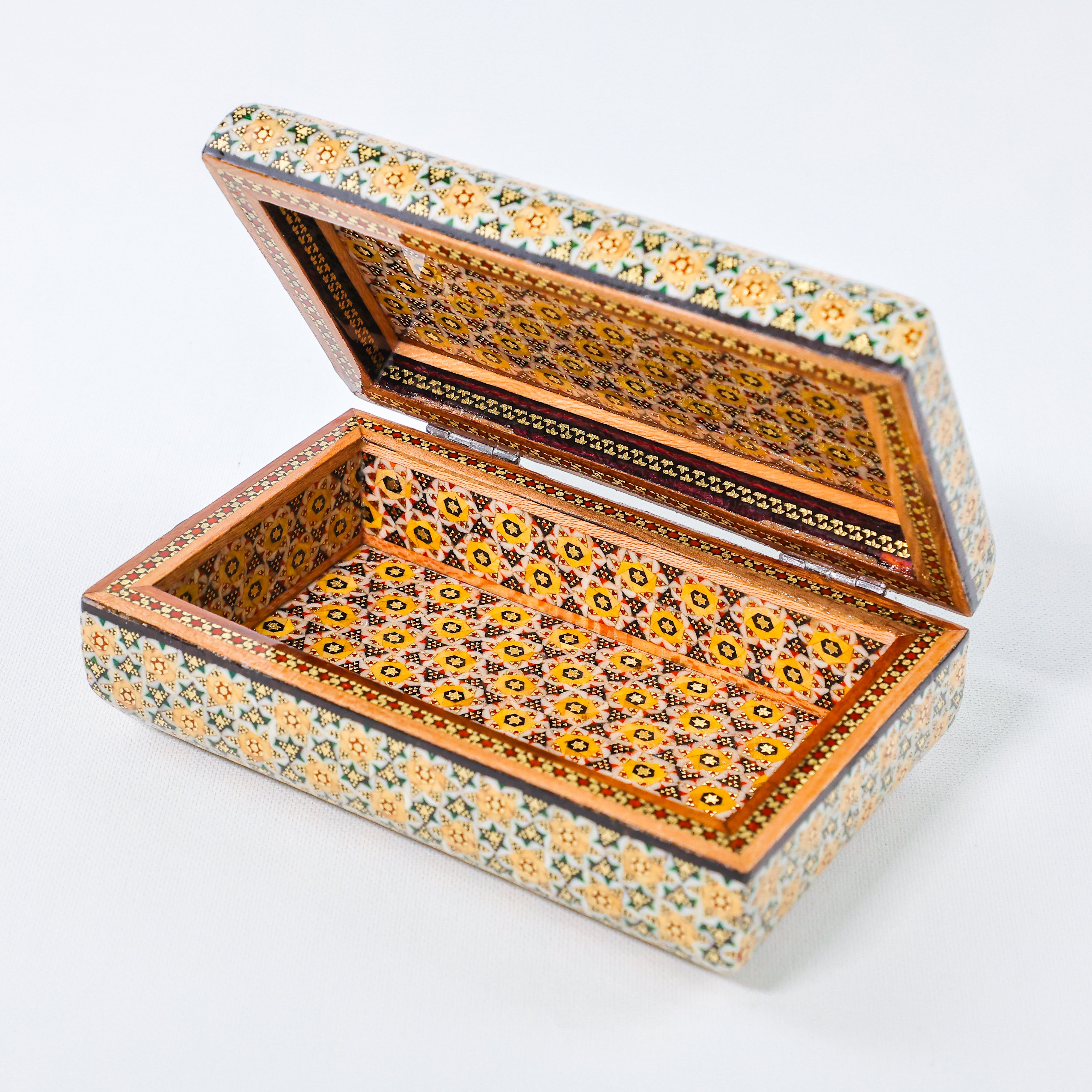 Full Khatam Bone Inlay Box – Size 10 × 16 cm