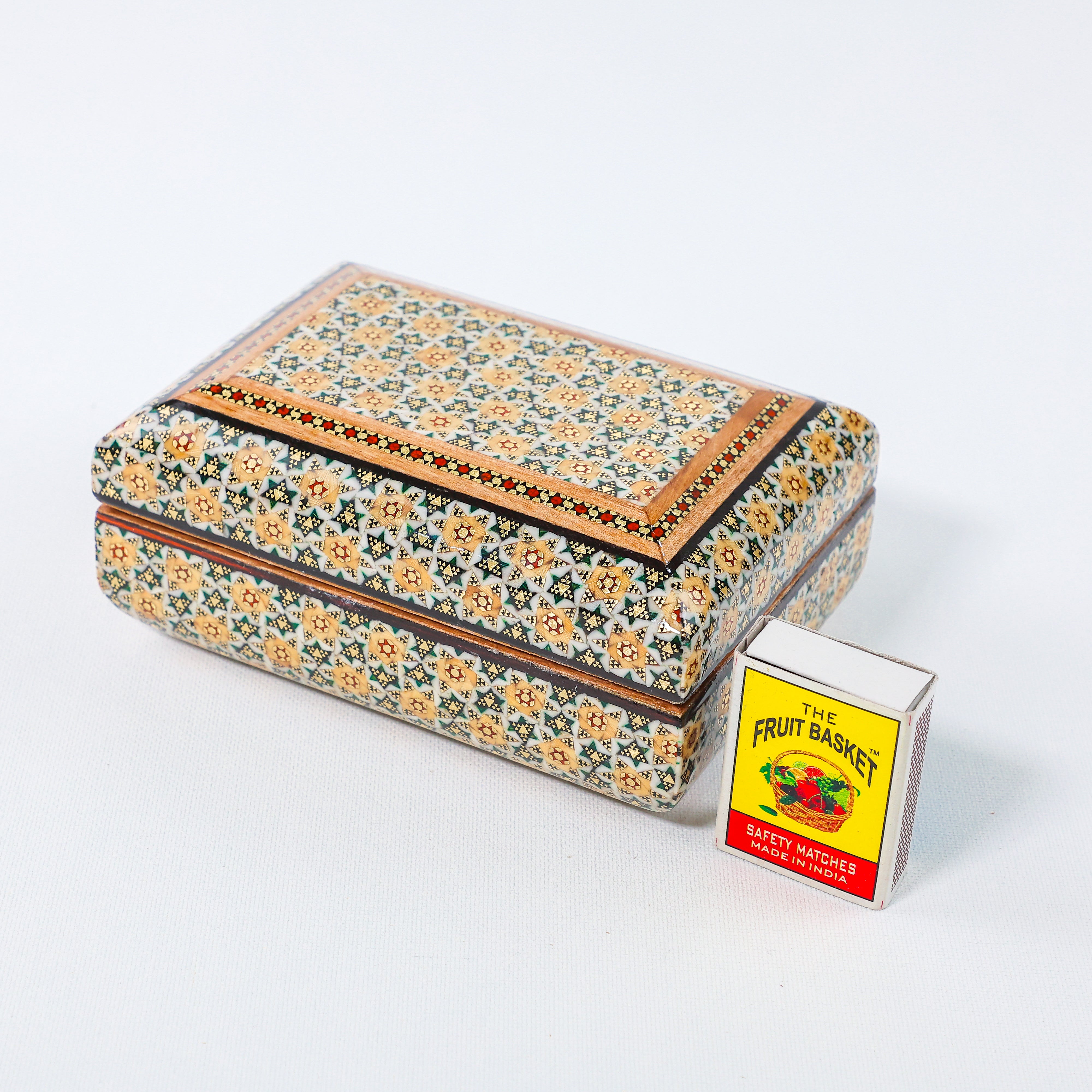 Full Khatam Bone Inlay Box – Size 10 × 14 cm