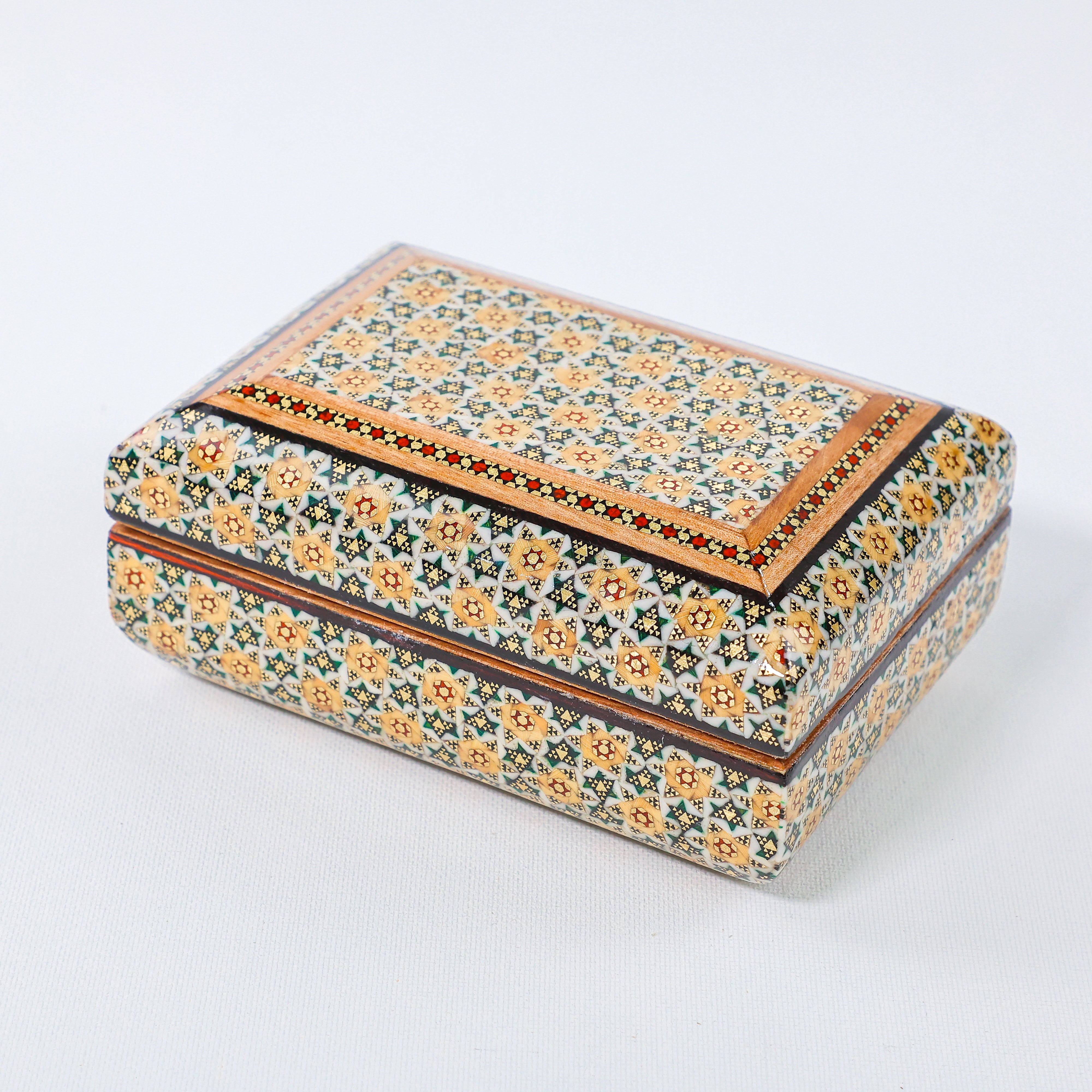 Full Khatam Bone Inlay Box – Size 10 × 14 cm