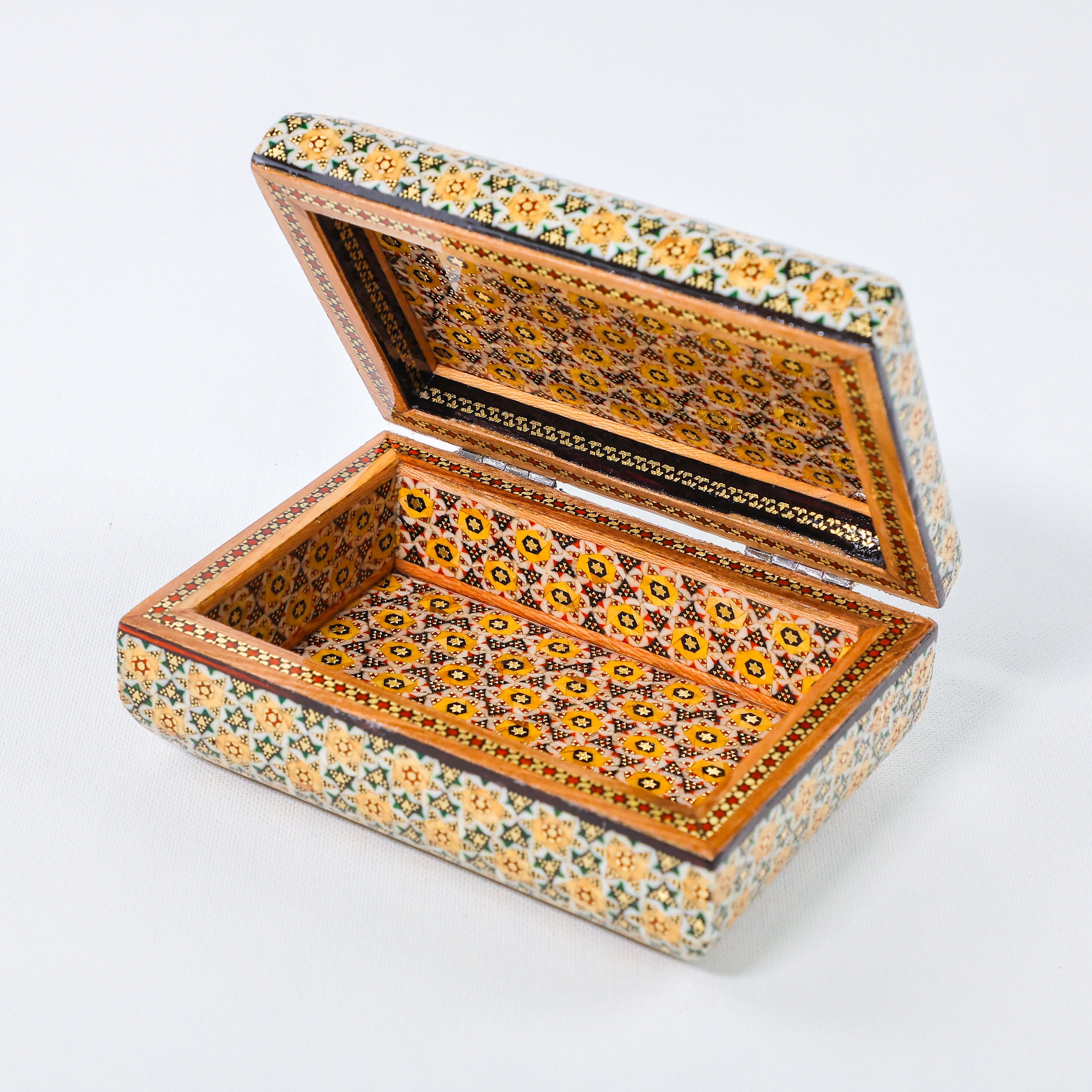 Full Khatam Bone Inlay Box – Size 10 × 14 cm