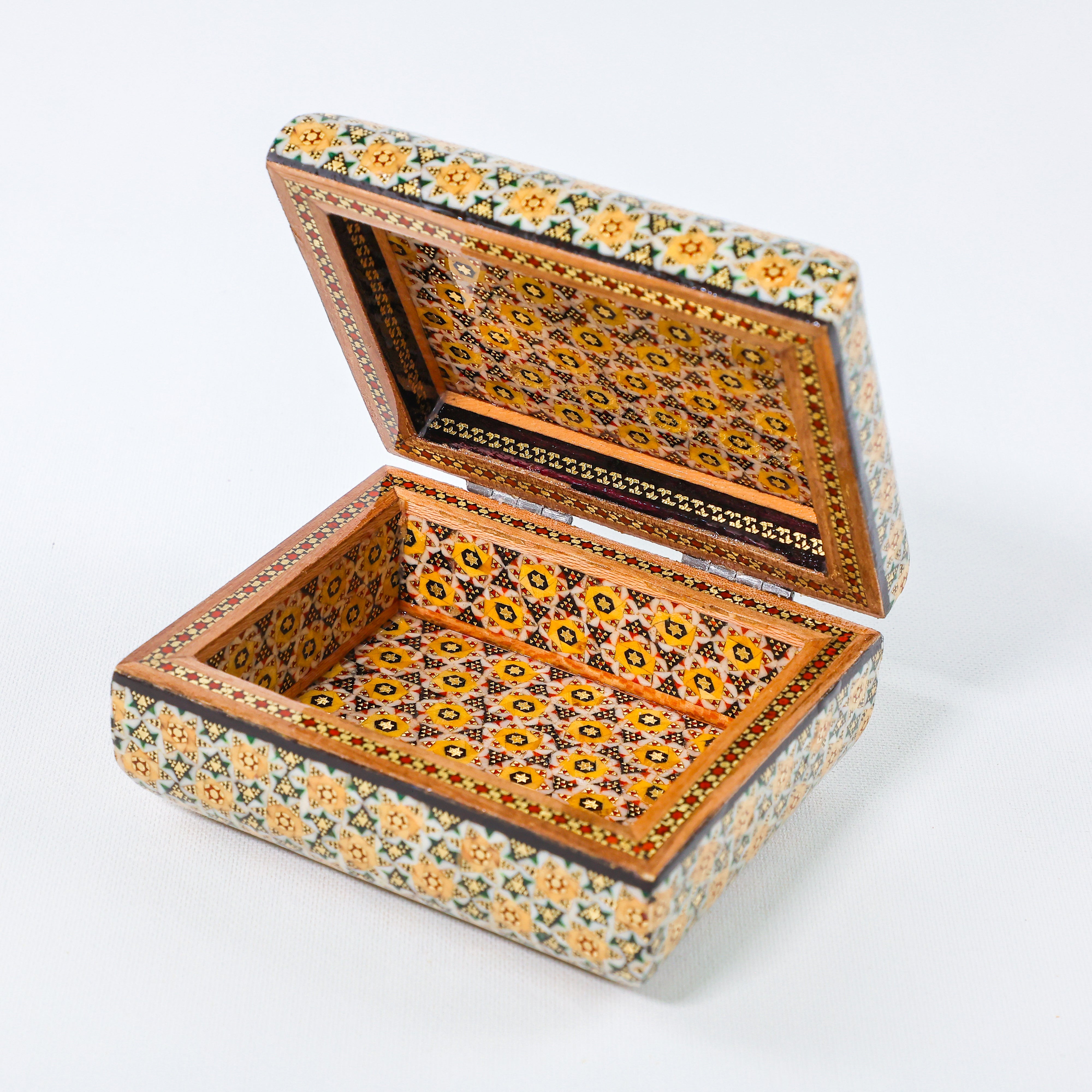 Full Khatam Bone Inlay Box – Size 10 × 12 cm