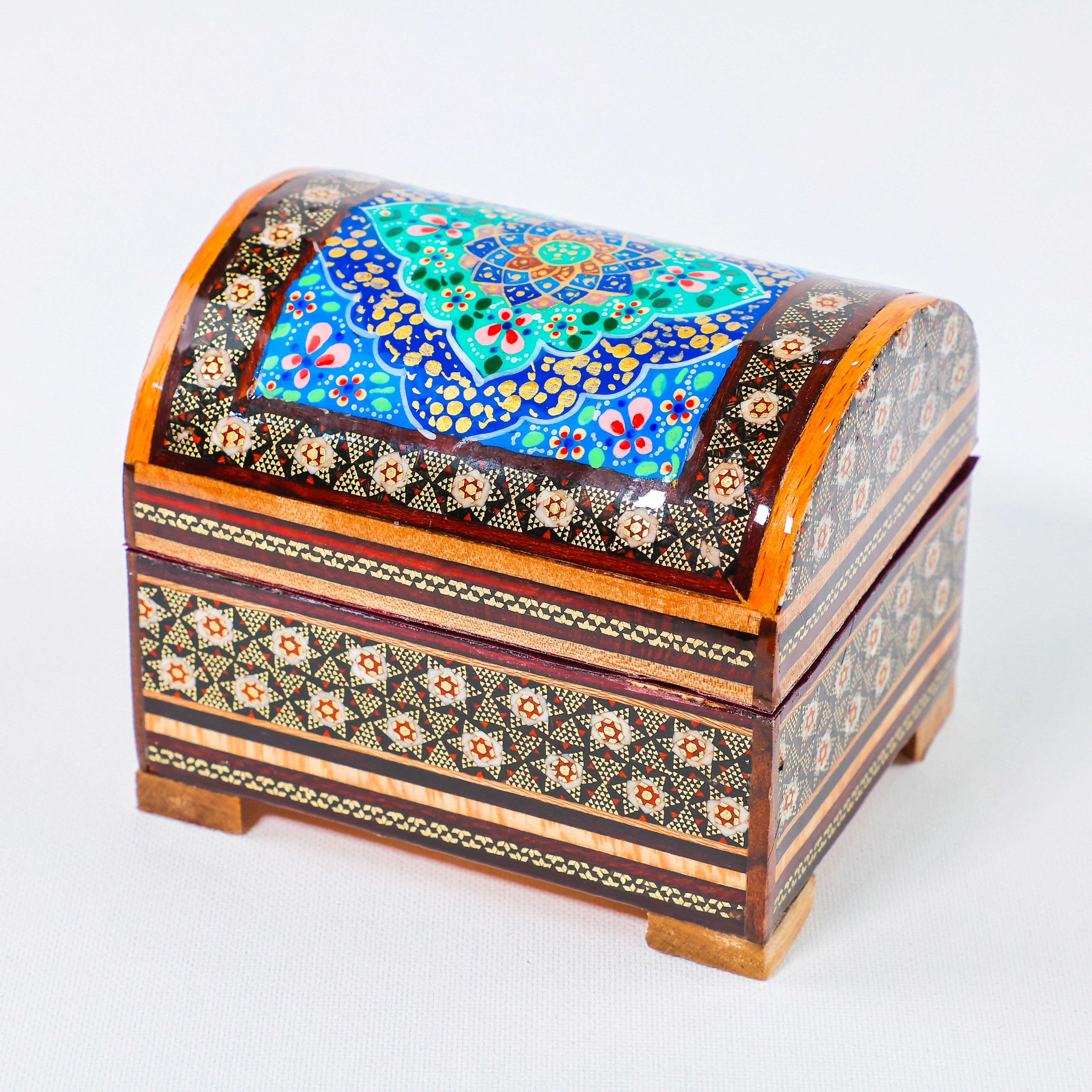 Chest Series Box – Velvet Interior – Size 12 × 10 cm