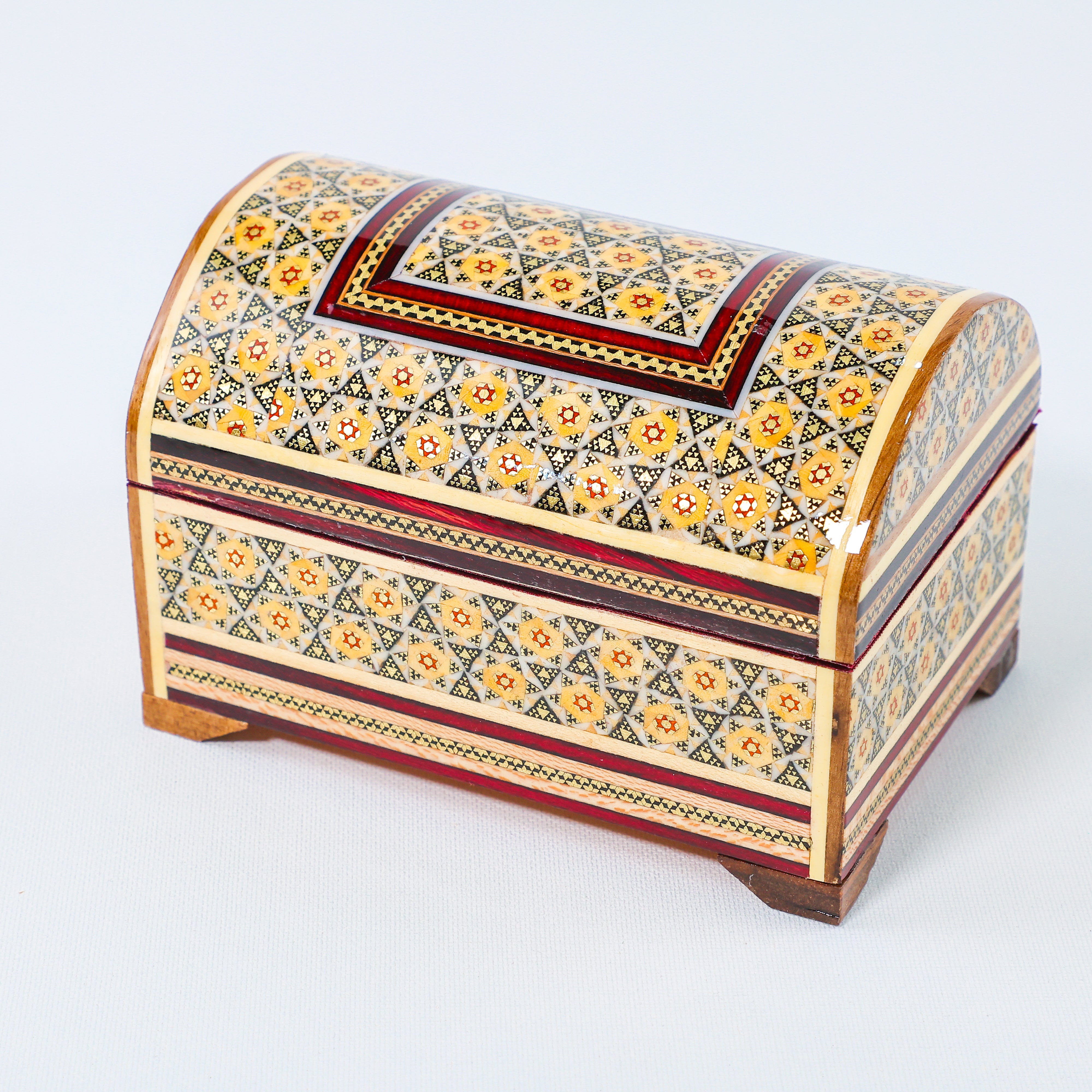 Khatam Chest – Khatam Design – Velvet Interior – Size 10 × 14 cm