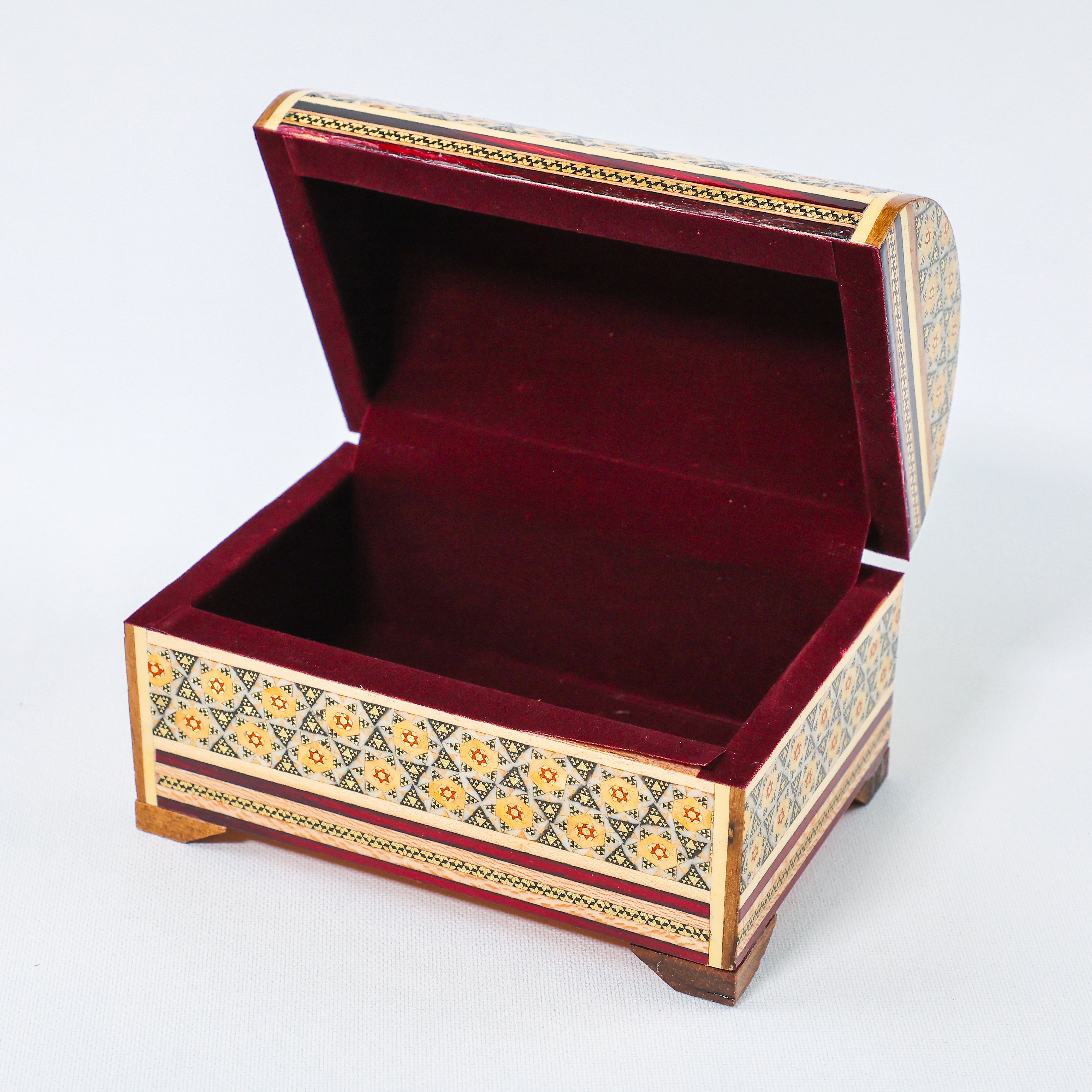 Khatam Chest – Khatam Design – Velvet Interior – Size 10 × 14 cm