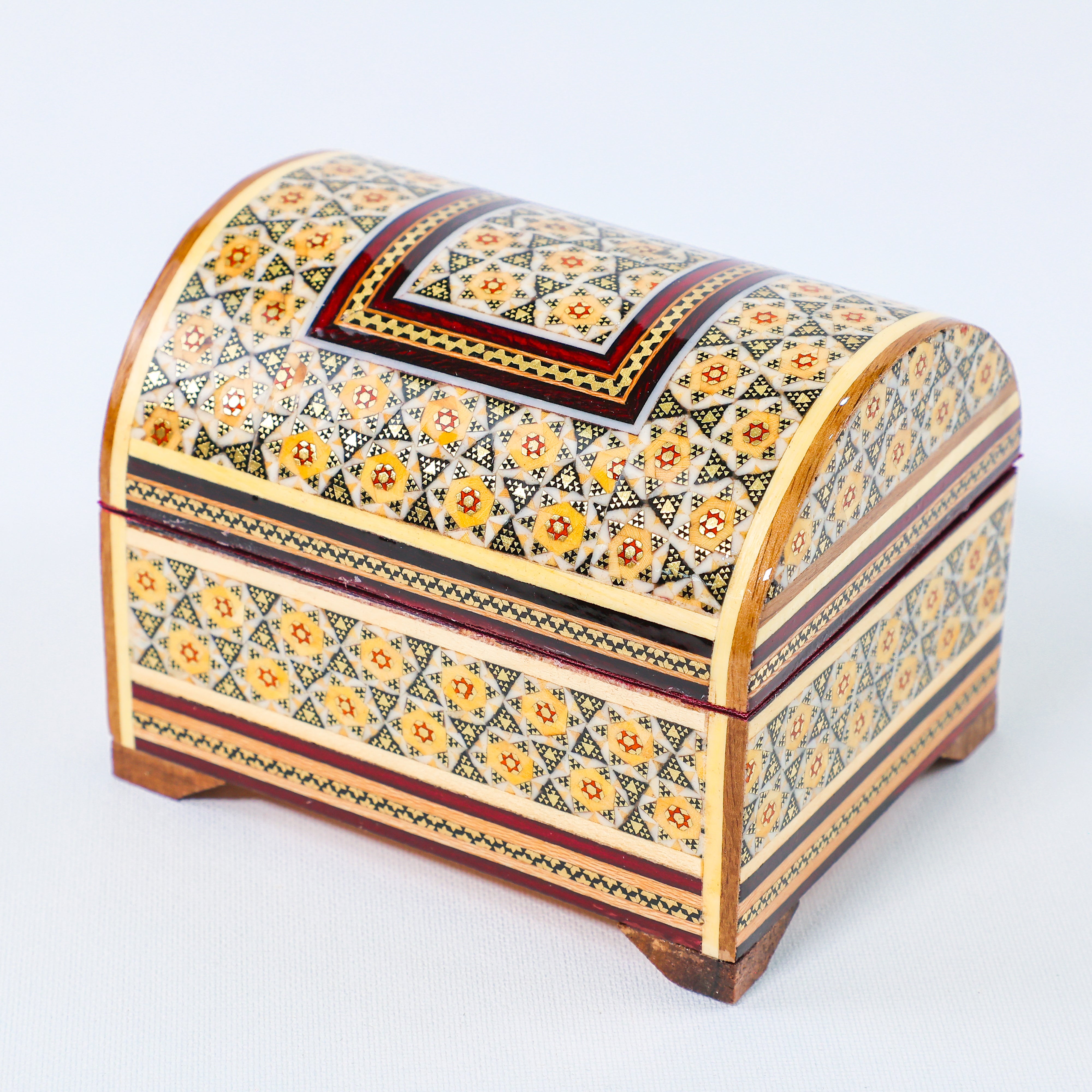 Khatam Chest – Khatam Design – Velvet Interior – Size 10 × 12 cm