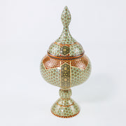 Pedestal Chocolate Bowl – Full Khatam – Height 22 cm