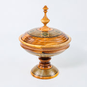 Chocolate Bowl – Walnut Wood & Khatam Design