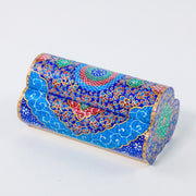 Camel Bone Box – Triple Door – Crescent Shape – Tazhib – Size 15 cm