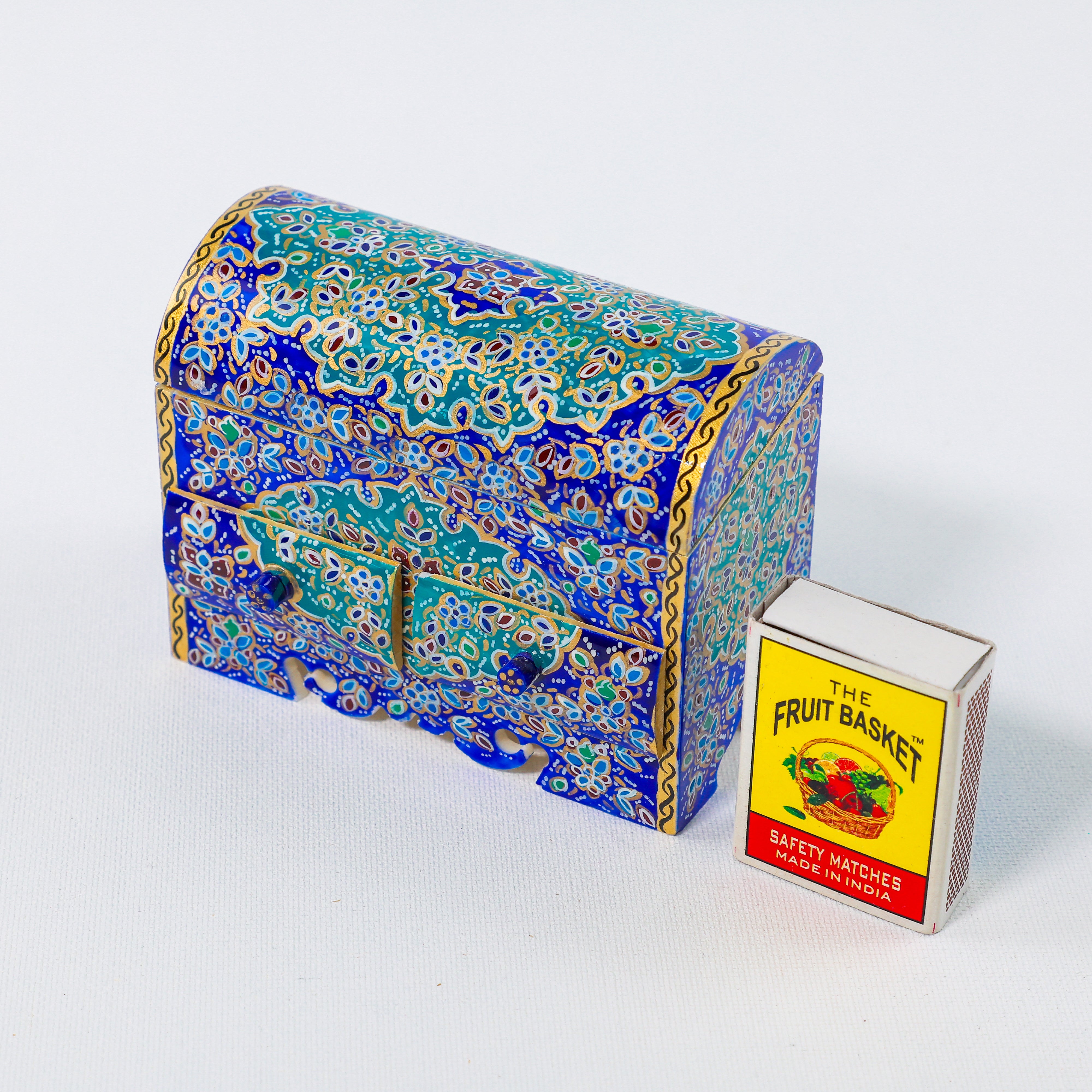 Camel Bone Box – Double Drawer – Tazhib – Bagheri Style